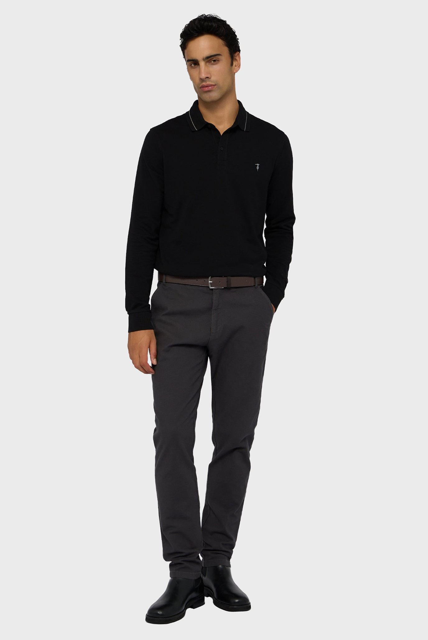 Поло с длинным рукавом MTP03J91 REGULAR FIT LS POLO - PIQUET 4