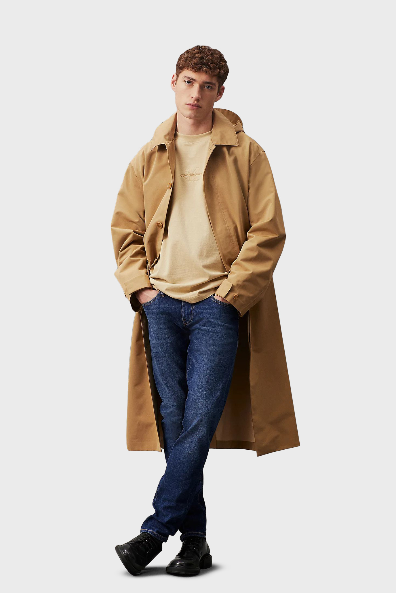 Мужские темно-синие джинсы SLIMCalvin Klein Jeans Мужские темно-синие джинсы SLIM 2