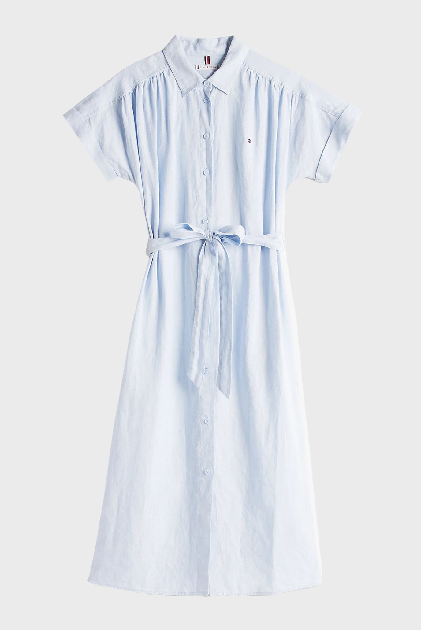 Платье ESS LINEN S S MIDI SHIRT DRESSTommy Hilfiger Платье ESS LINEN S S MIDI SHIRT DRESS 5