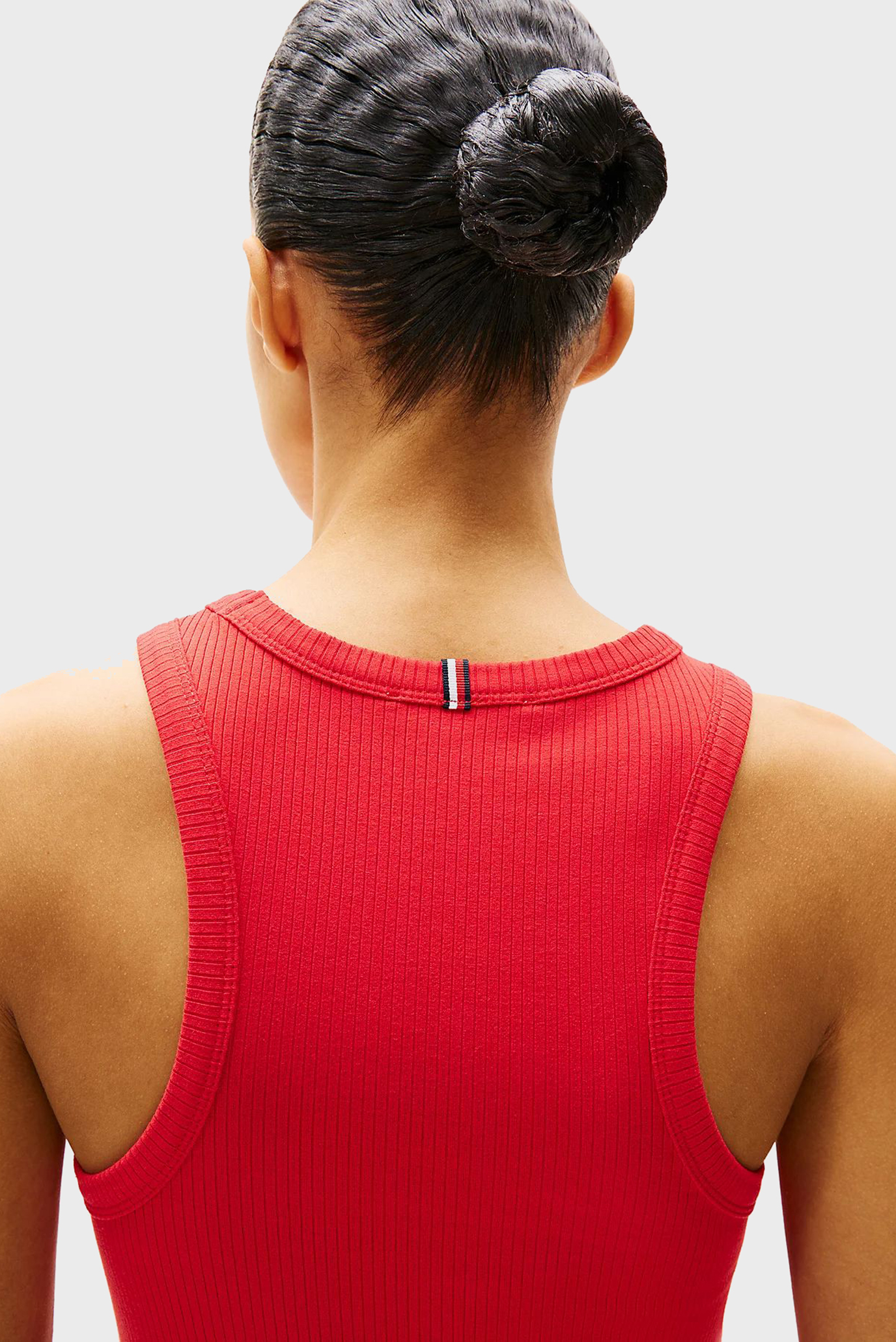 Женское красное платье RIB TANK PLEATED 4