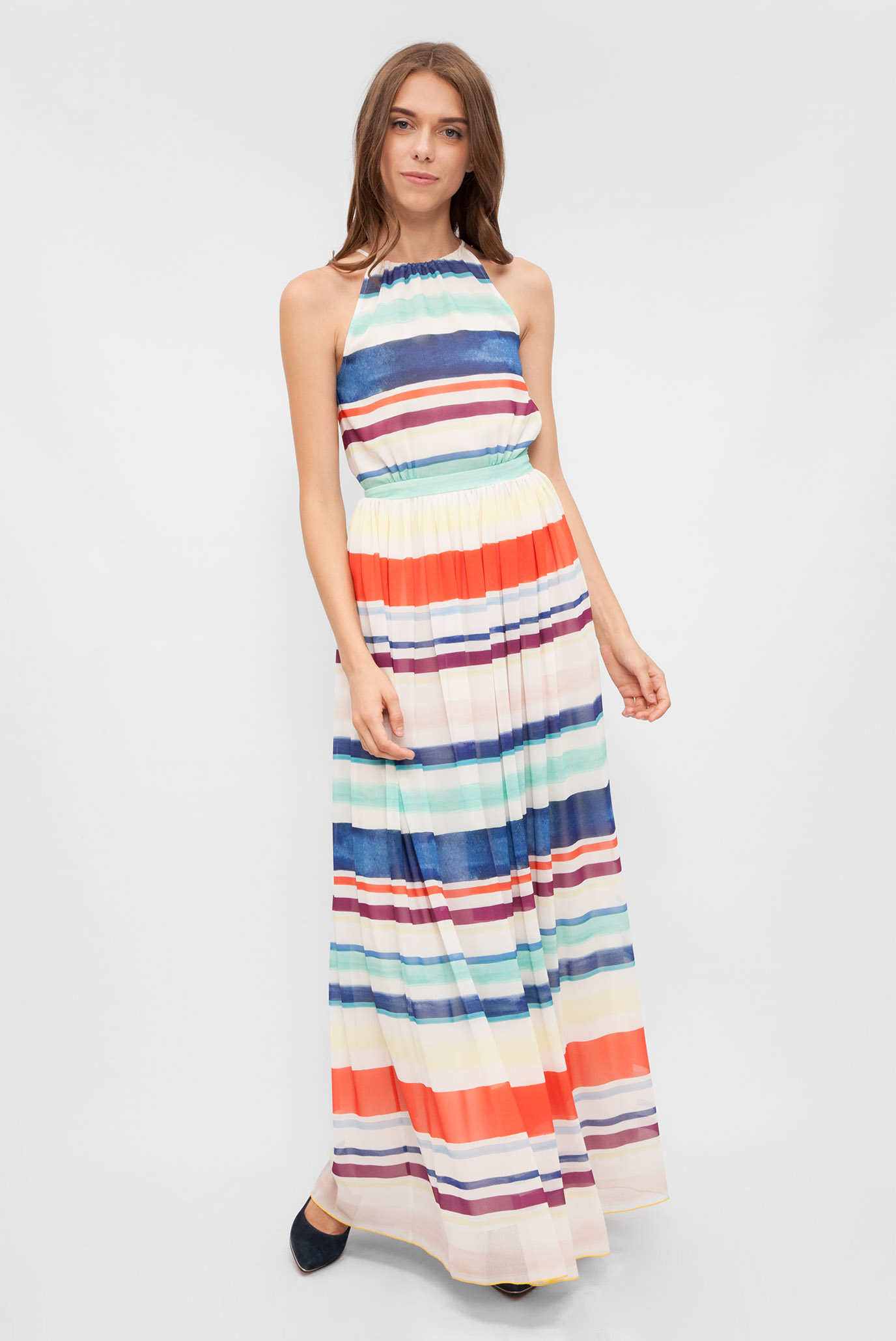 Женское платье в полоску 6