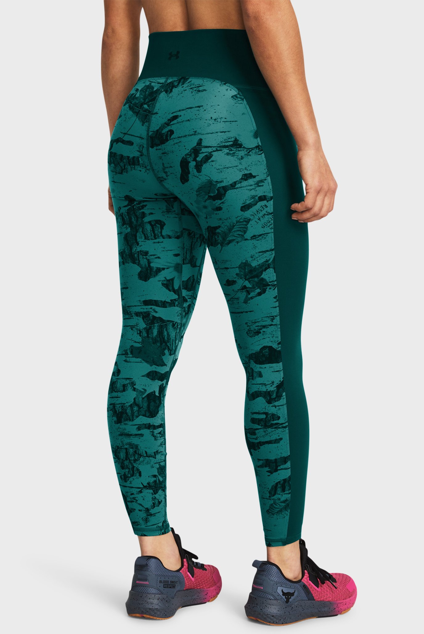 Женские зеленые тайтсы с узором Pjt Rck LG Ankl Pt Lg 4