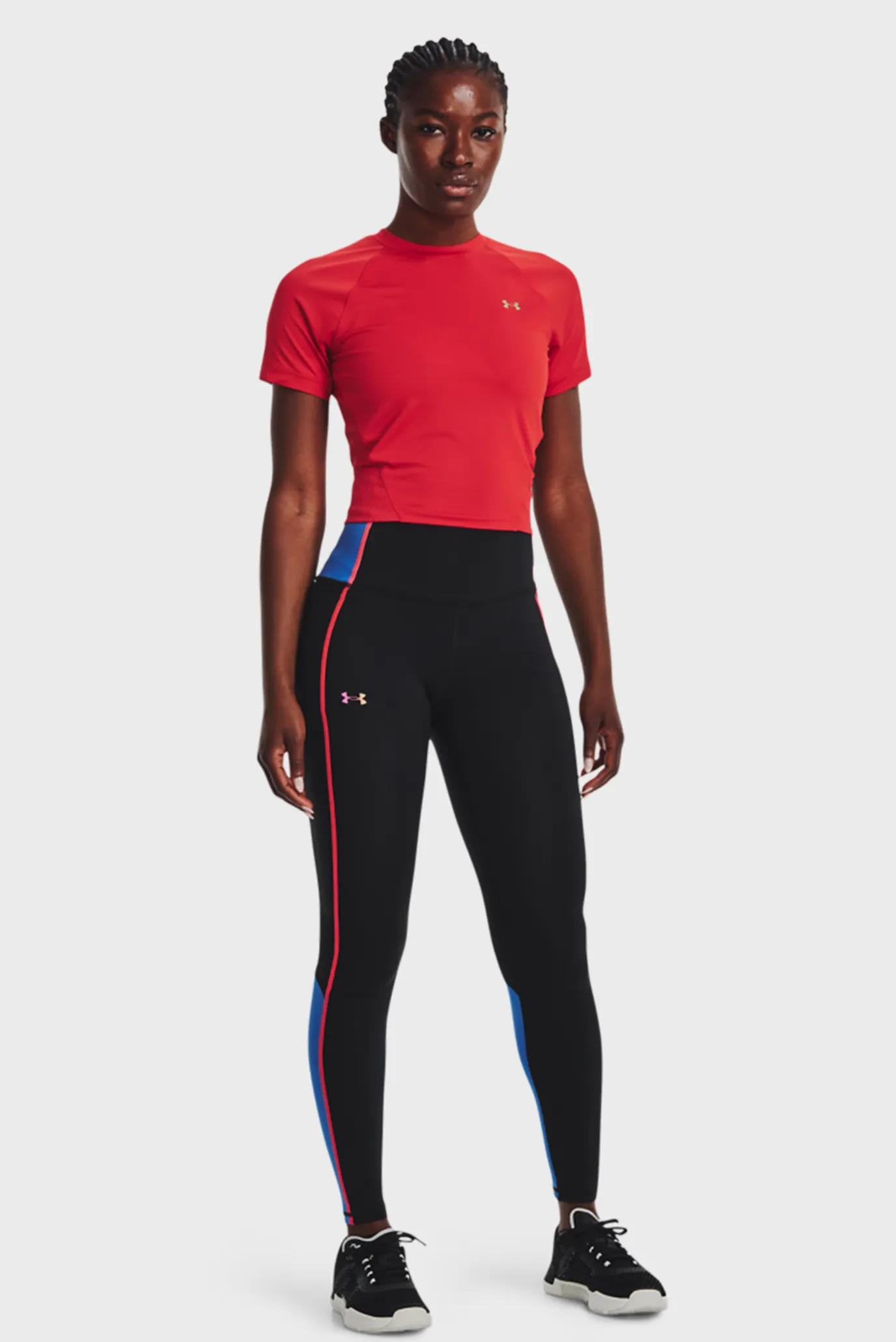 Женская красная футболка UA Rush Perf Top SP 2