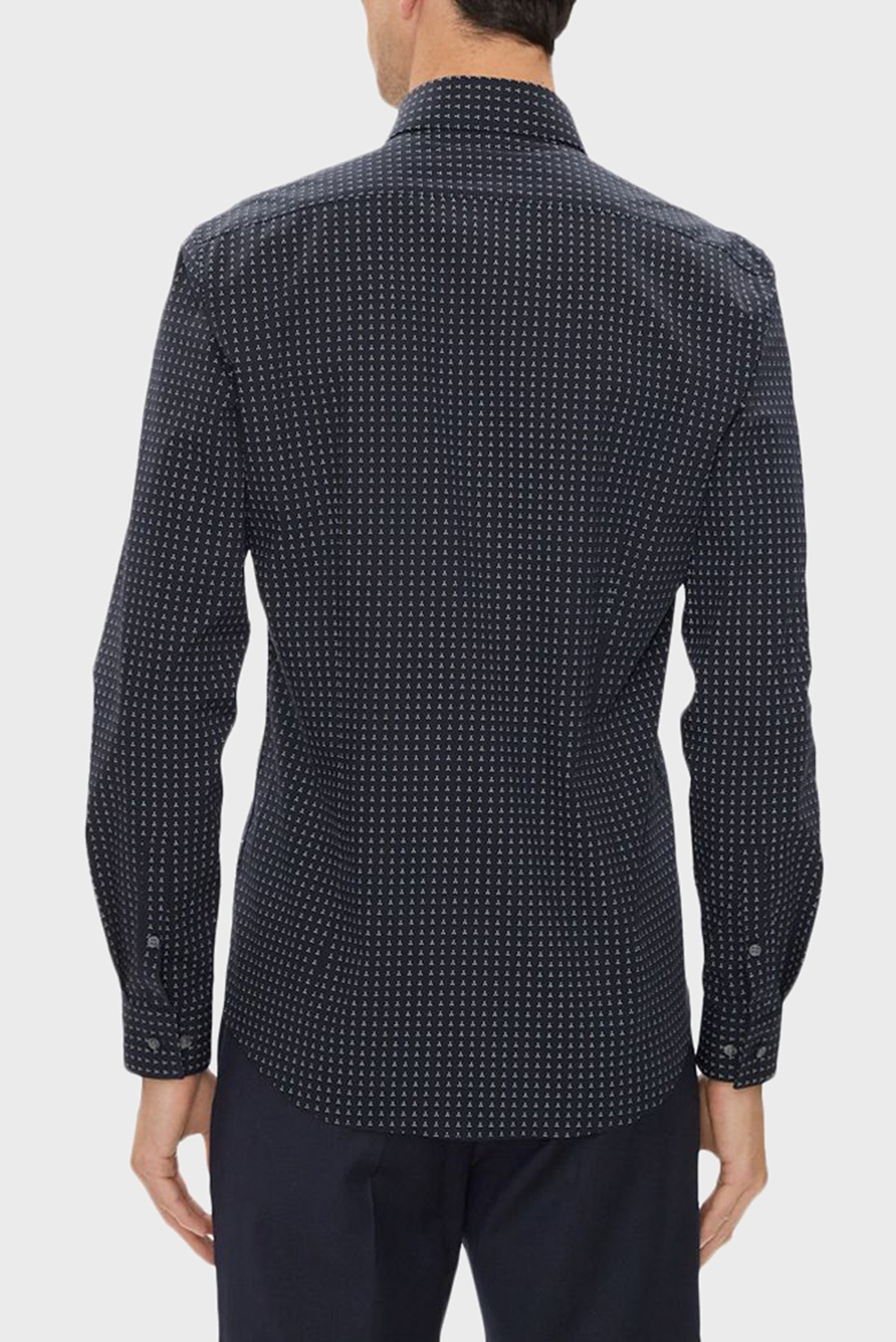 Рубашка POPLIN MICRO PRINT SLIM SHIRT 2