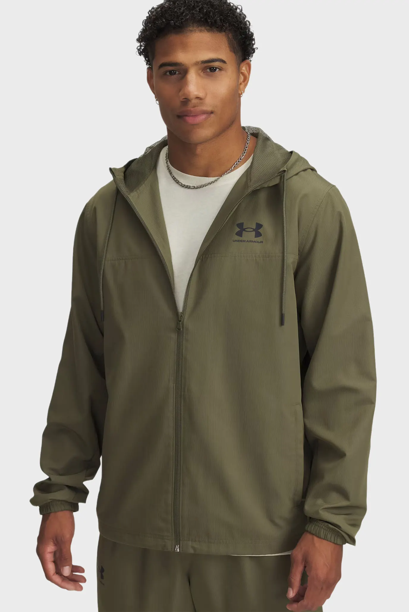 Ветровка UA Rival Wvn Windbreaker-GRN 1