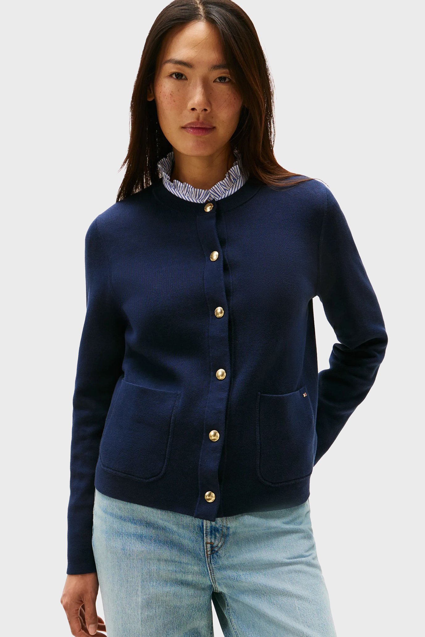 Кардиган CO JERSEY REVERSIBLE LS CARDITommy Hilfiger Кардиган CO JERSEY REVERSIBLE LS CARDI 1