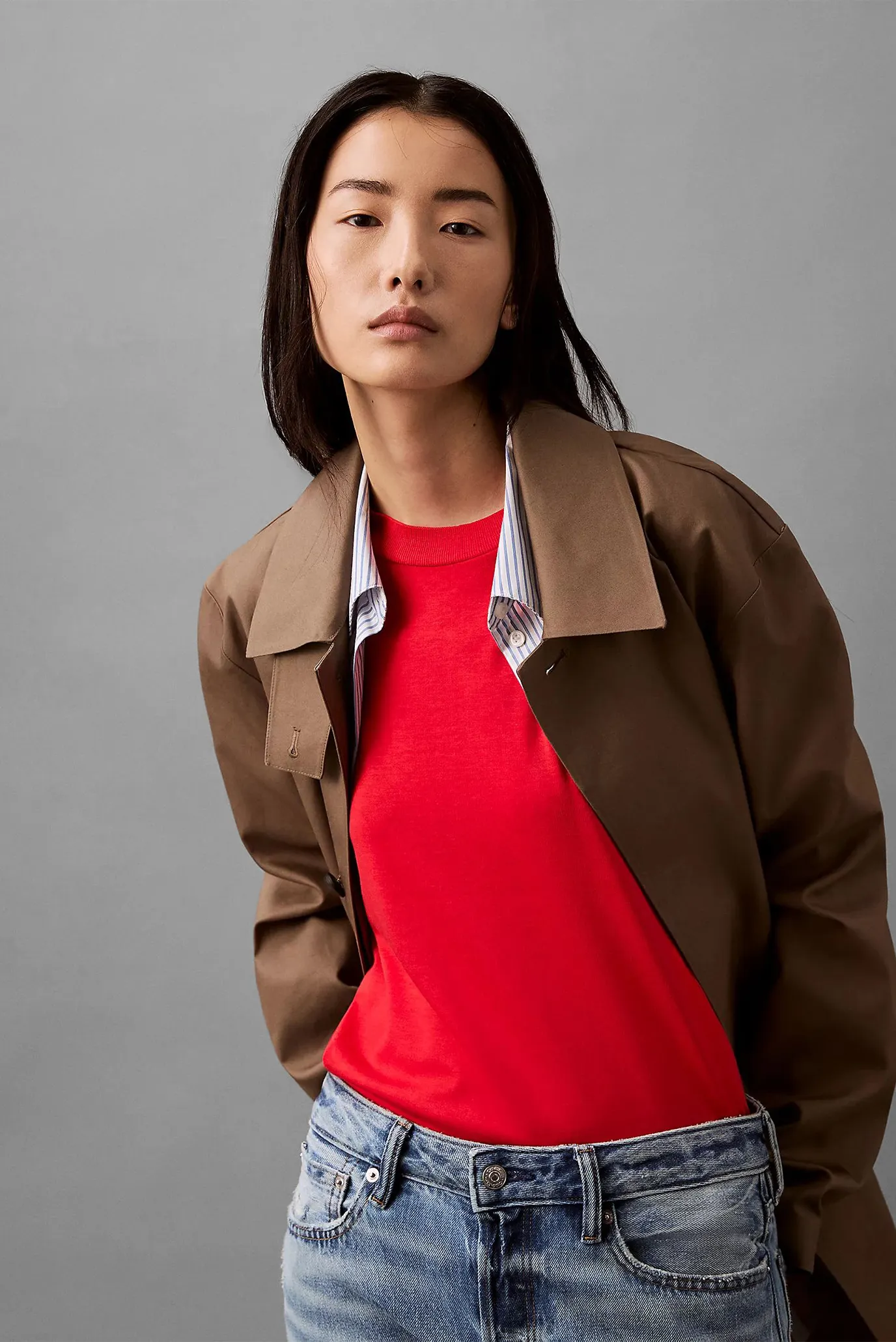 Футболка SS Silk Touch Fine Knit Mock Nk 4