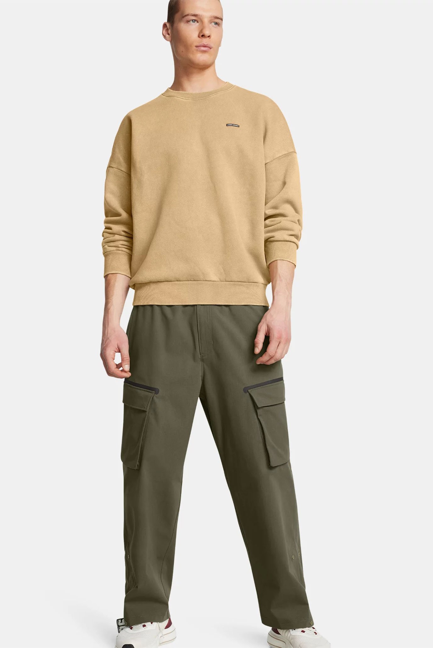 Свитшот UA Icon HWT Flc Wash OS Crew 2