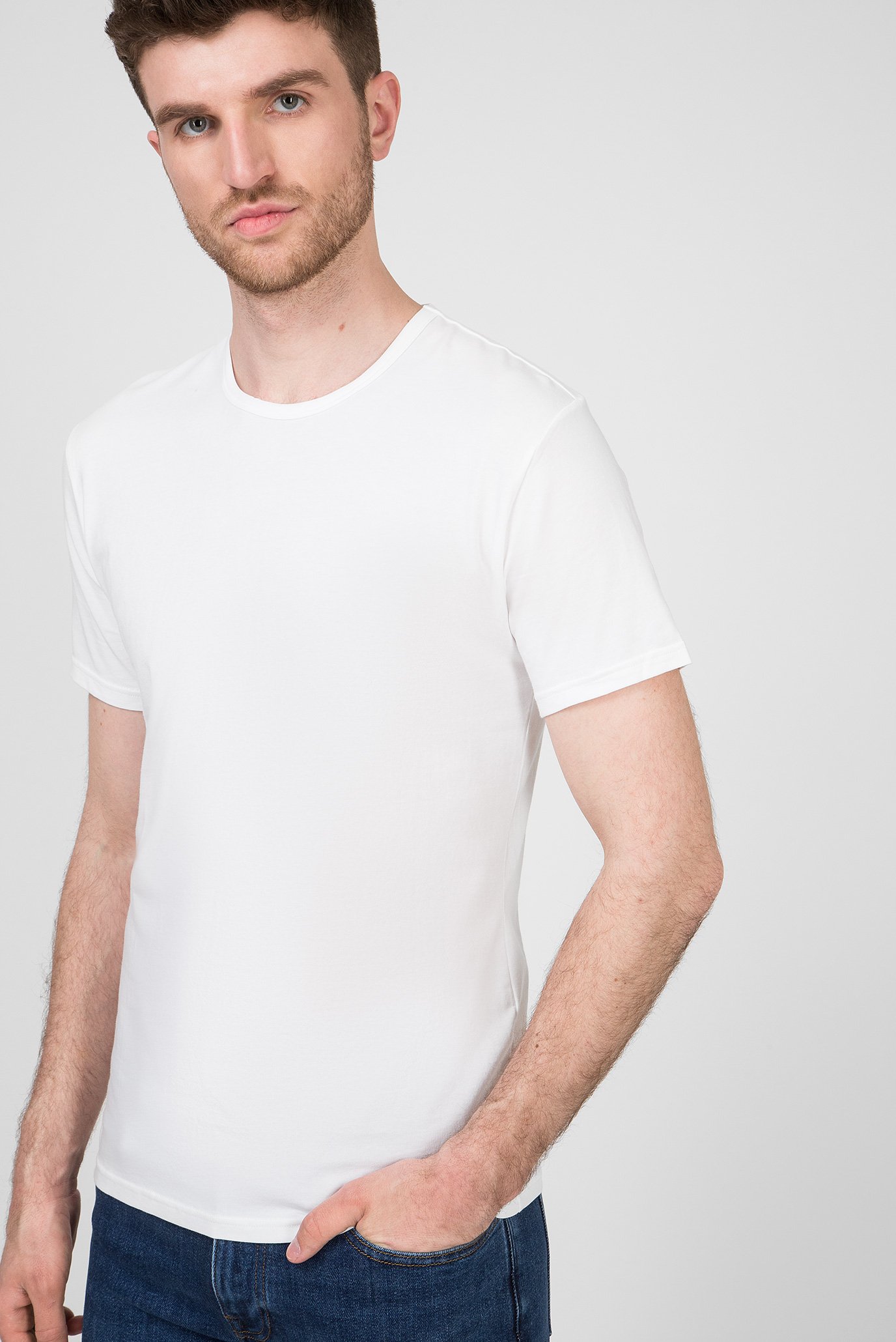 Мужская белая футболка (2 шт)Calvin Klein Мужская белая футболка (2 шт) 5