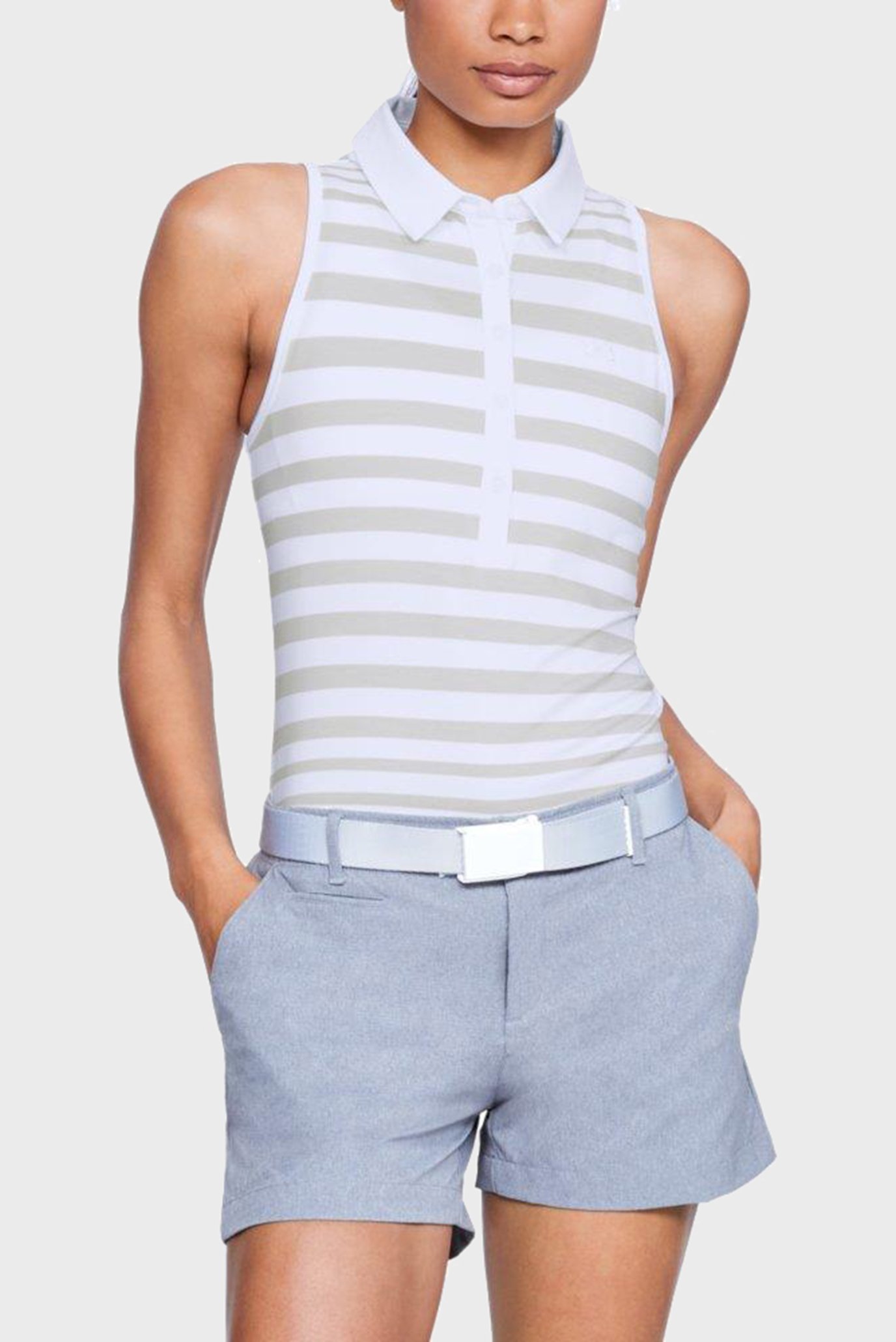 Женское белое поло Zinger Novelty SL Polo 6