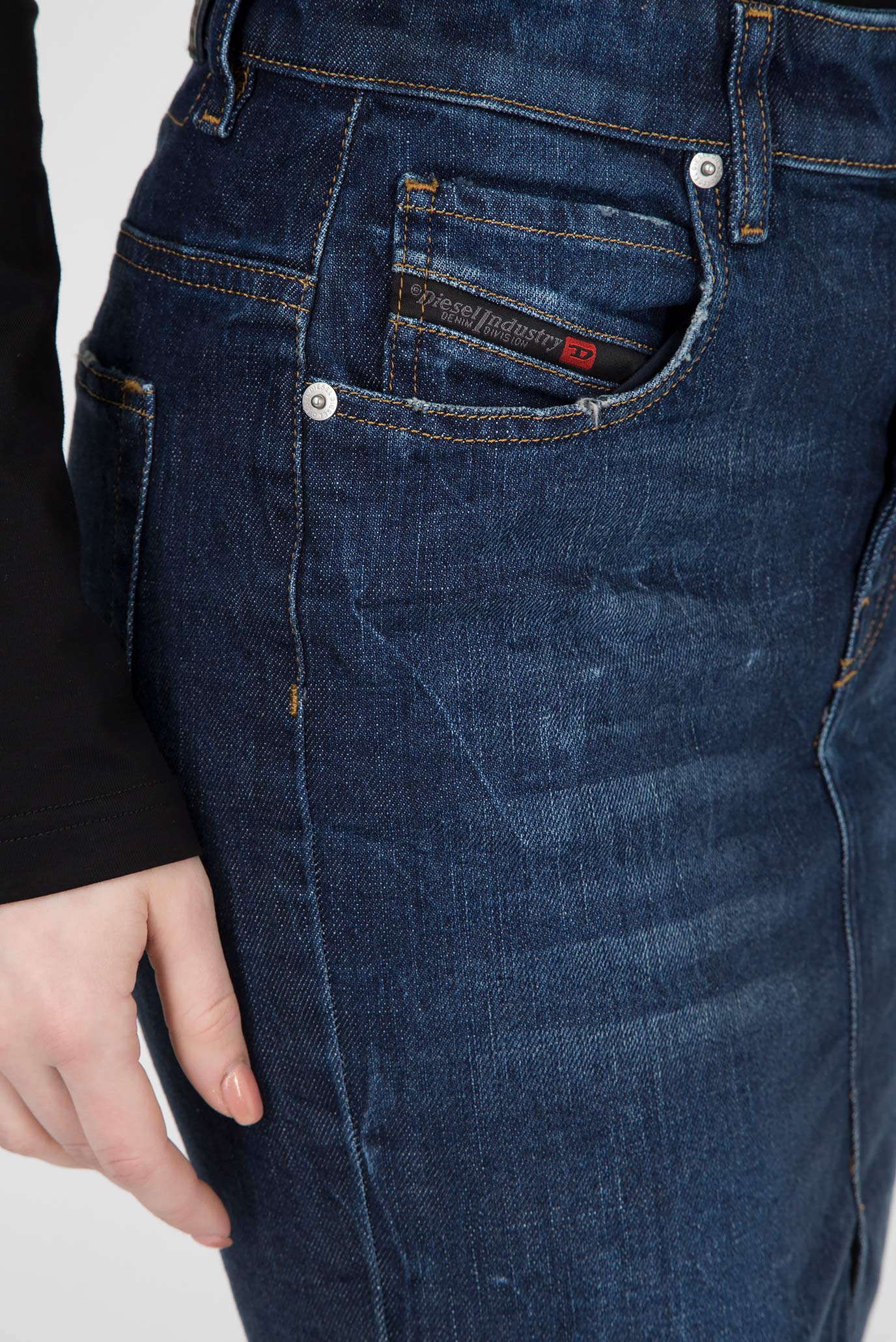 Женская синяя джинсовая юбка DE-PENCIL 9