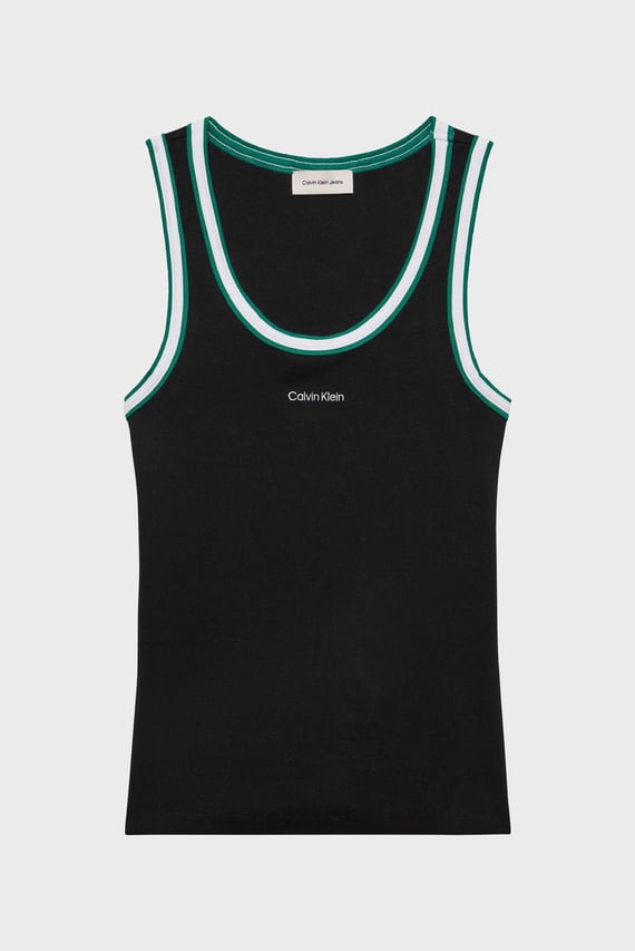 Топ COLOR BLOCK COTTON RIB CREW TANK Calvin Klein Jeans Топ COLOR BLOCK COTTON RIB CREW TANK Calvin Klein Jeans