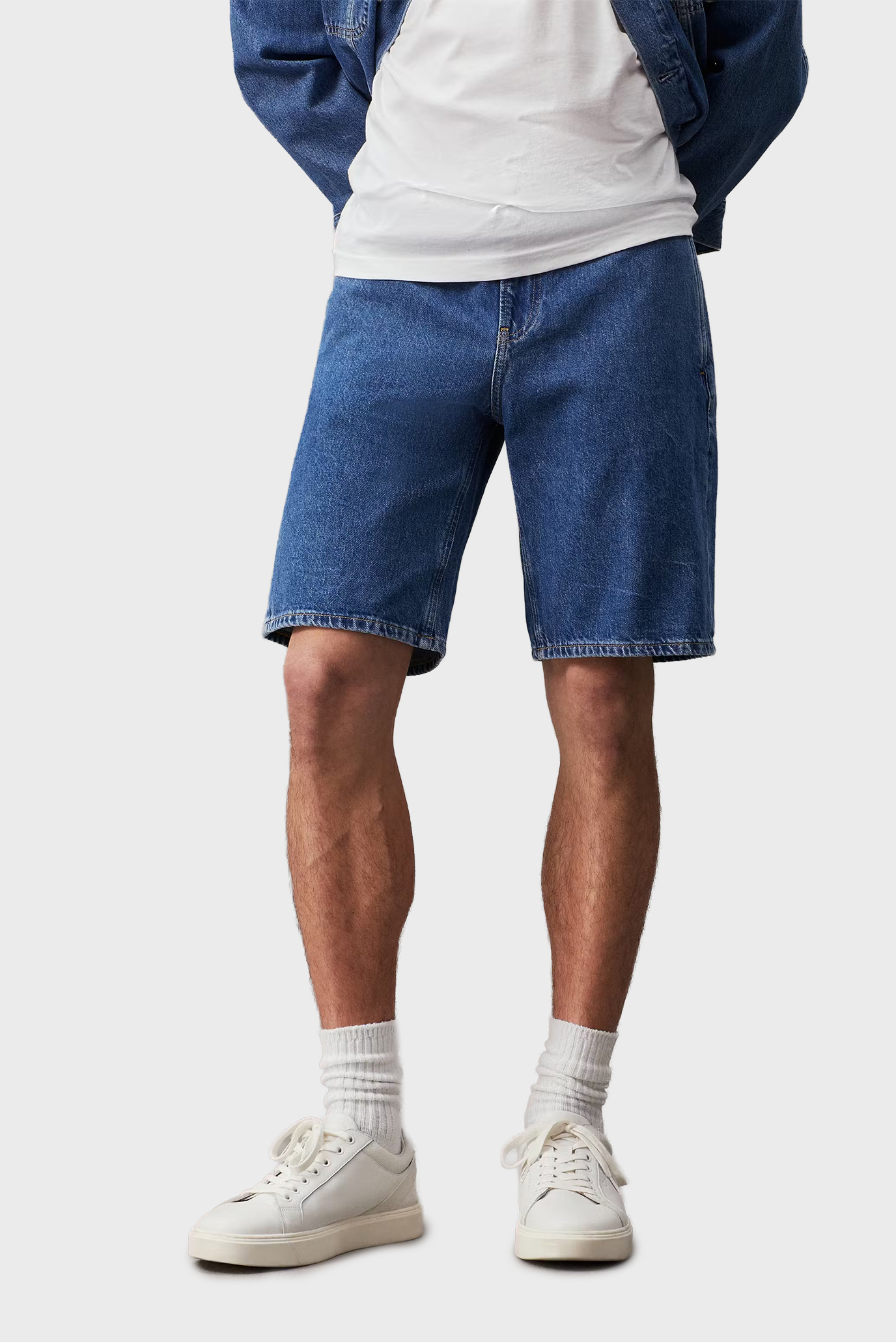 Мужские синие джинсовые шорты TROUSER 1