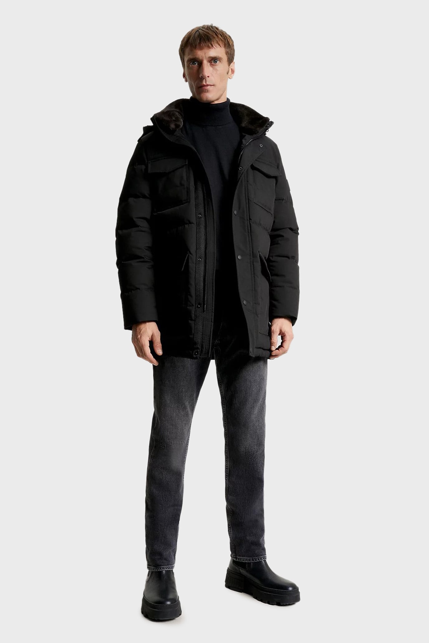 Мужская черная парка ROCKIE UTILITY 4