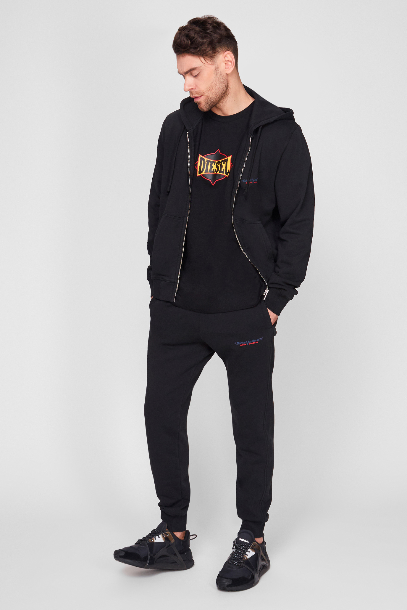 Мужские черные спортивные брюки P-TARY-IND 7