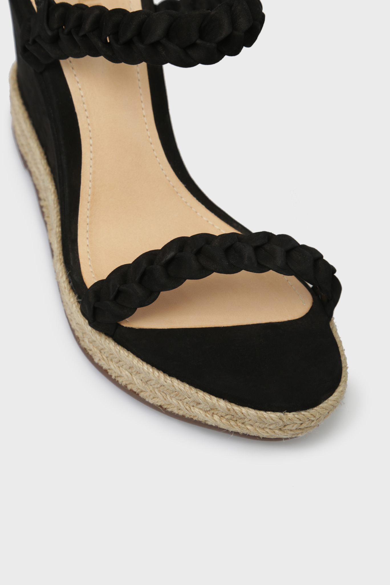 Женские черные кожаные босоножки 3