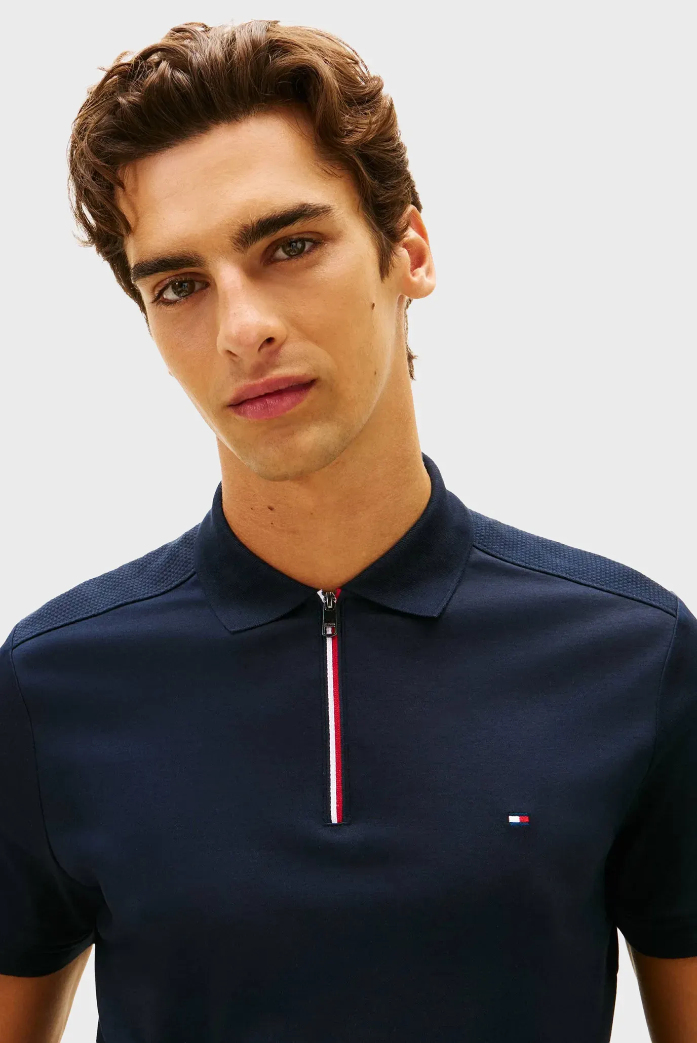 Поло LIQUID COTTON RWB ZIP REG POLO 4