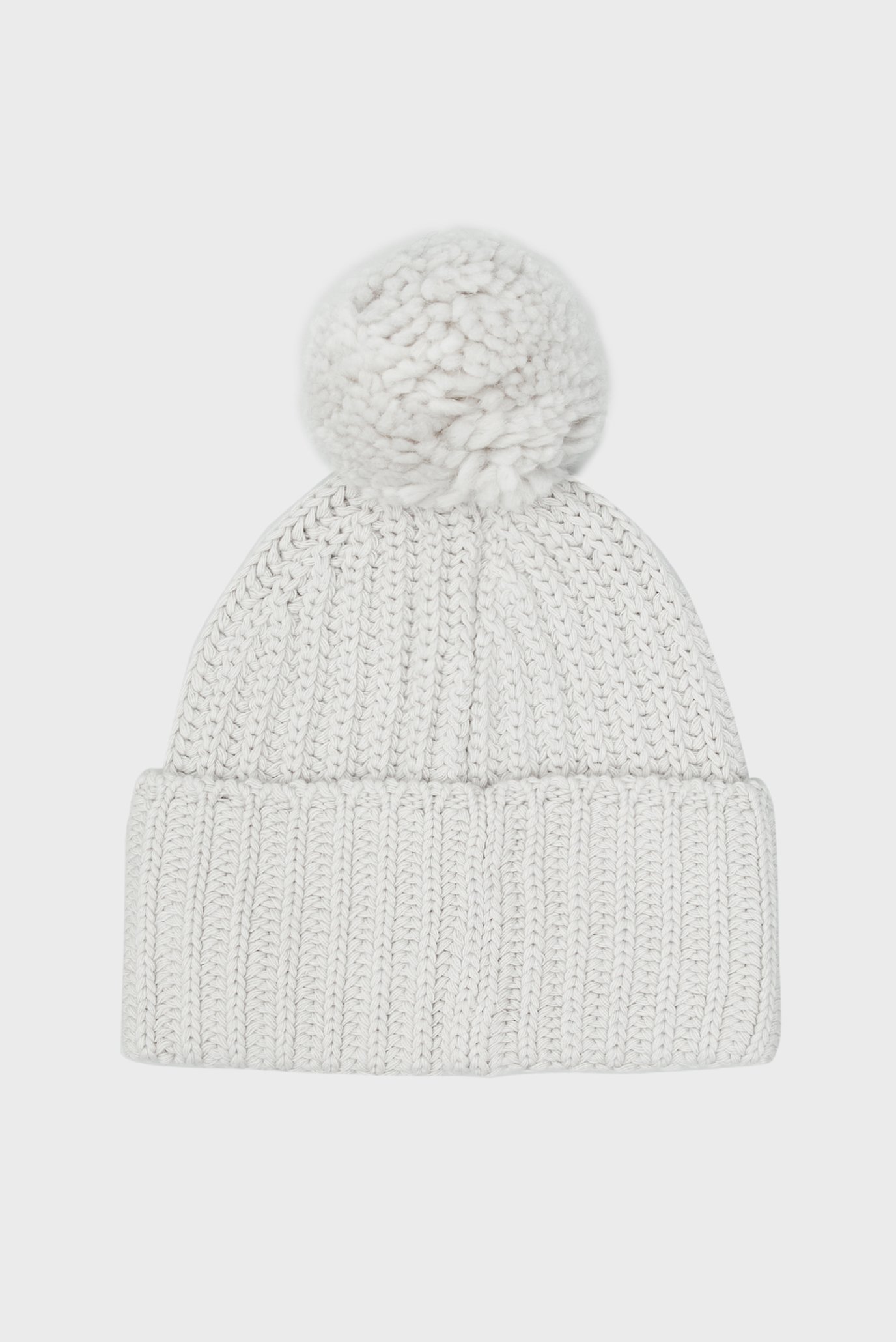 Шапка OVERSIZED KNIT BEANIE W  POMPOM 3