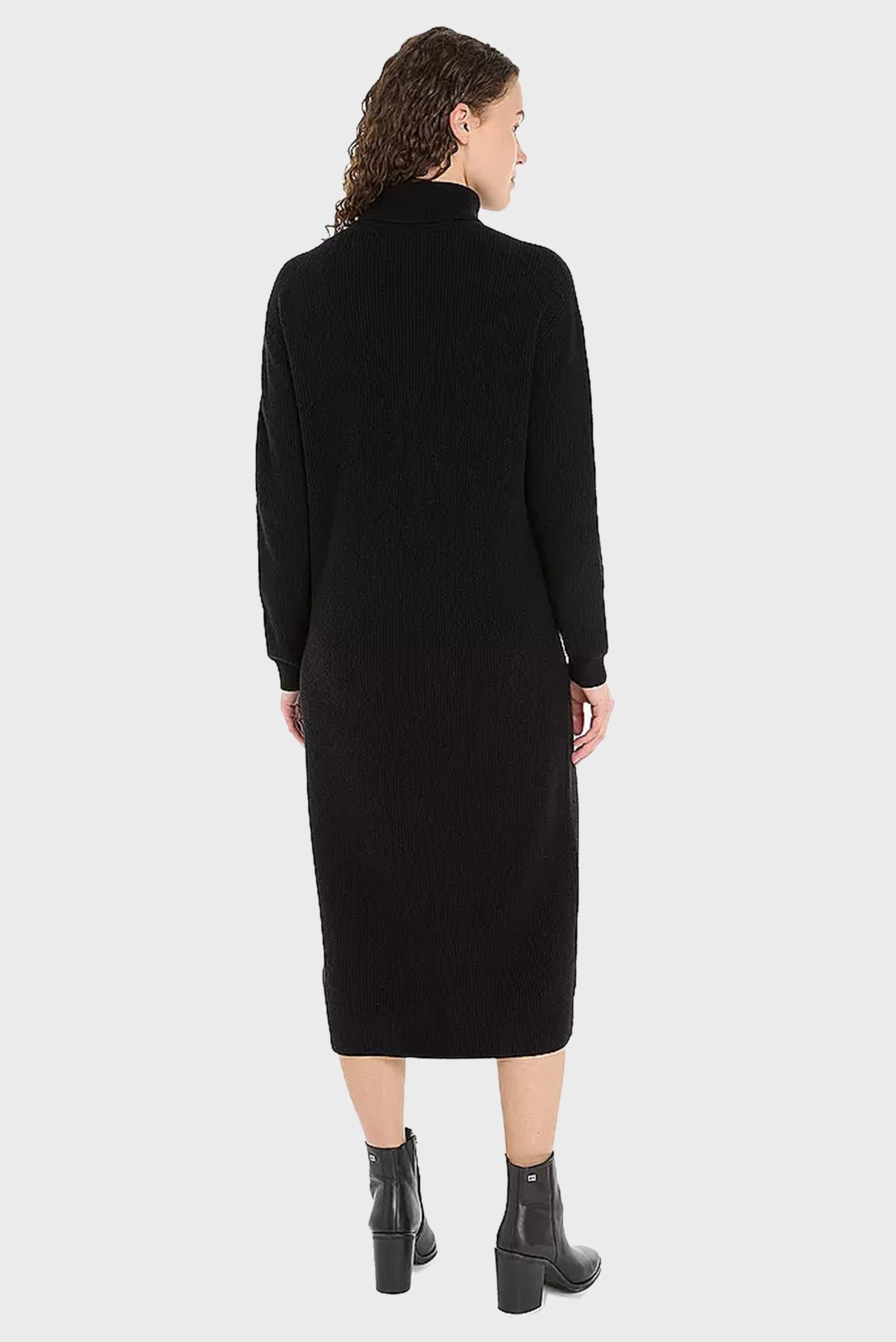 Платье MD WOOL CASH ROLL-NK MIDI DRESS 2