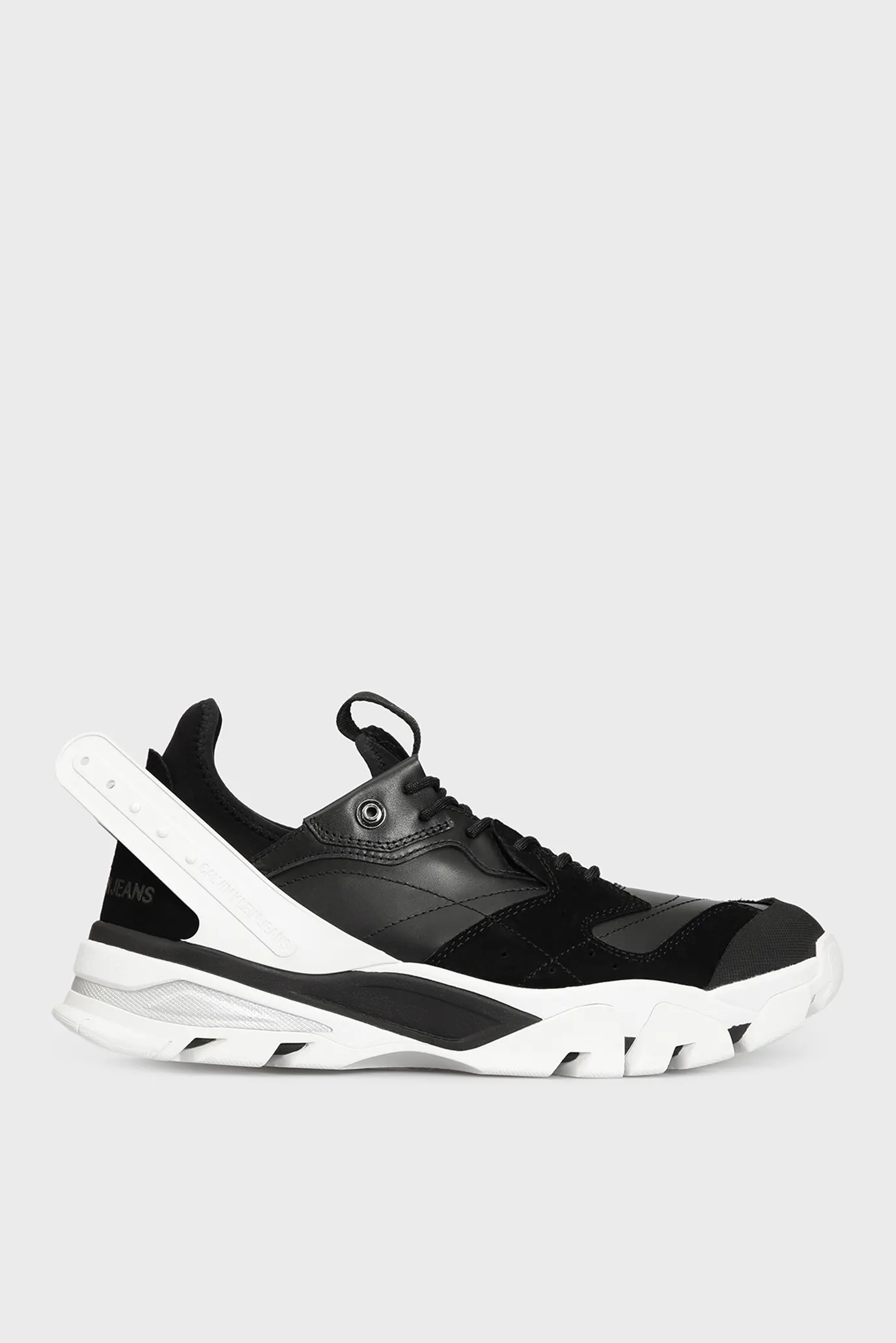 Мужские черные кожаные кроссовки CALADOR 6