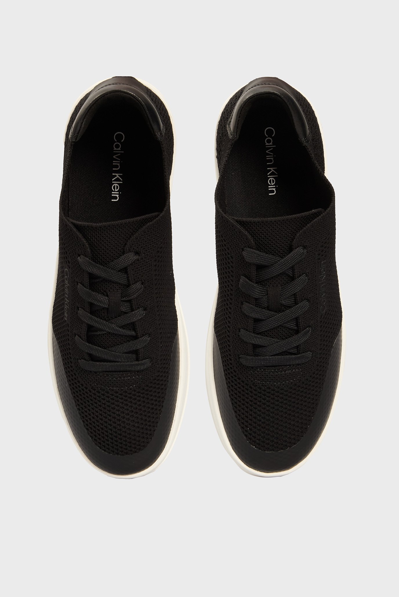 Мужские черные сникерсы LOW TOP LACE UP KNIT 4