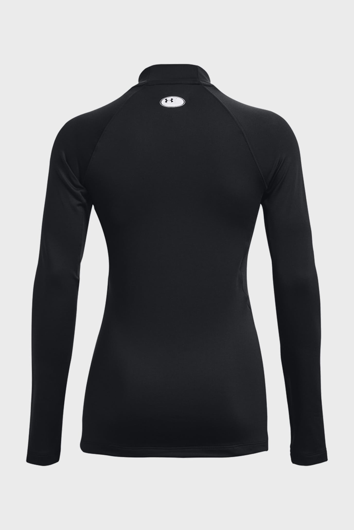 Женский черный лонгслив UA CG Authentics Mockneck-BLK 12