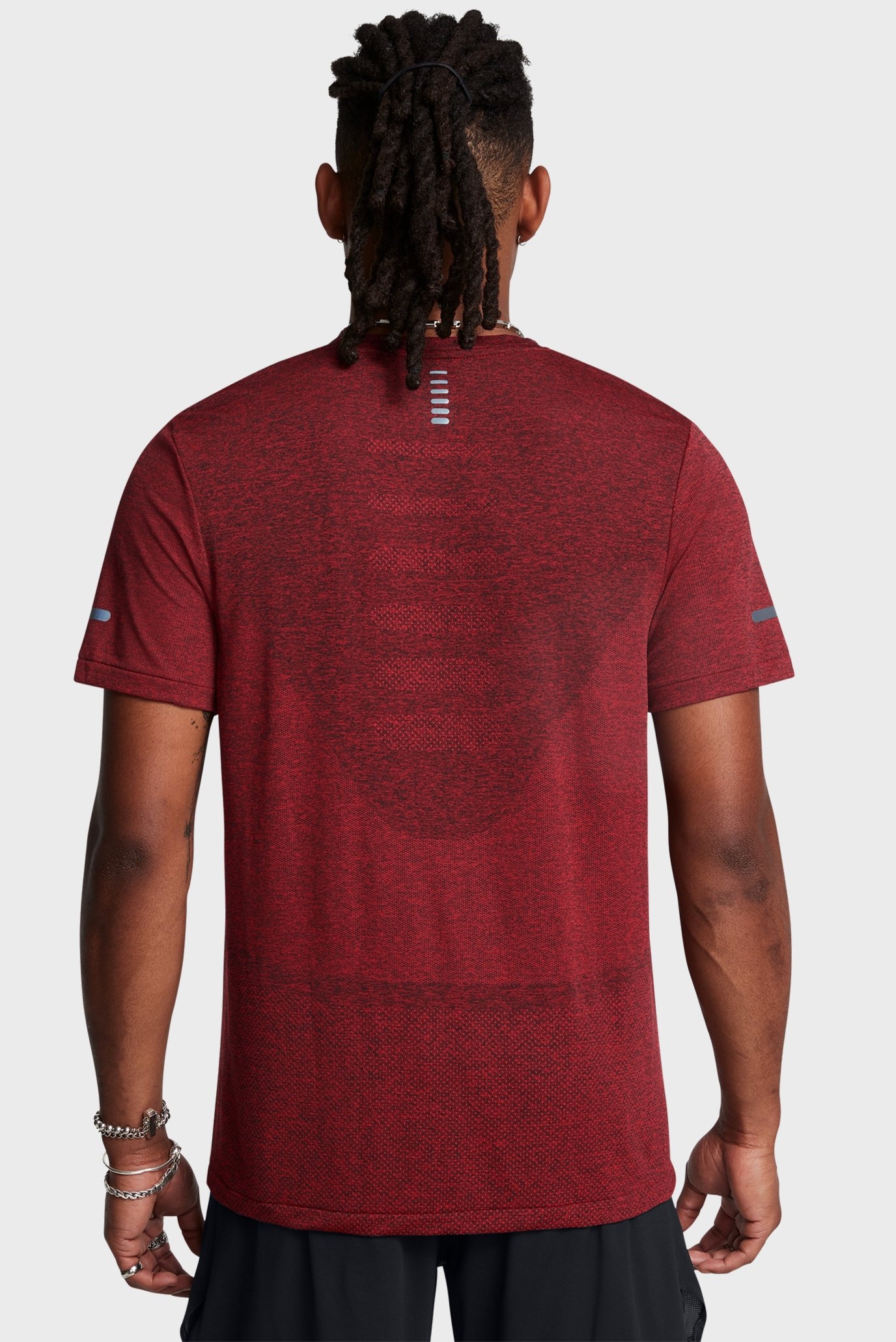 Мужская бордовая футболка UA SEAMLESS STRIDE SS 2