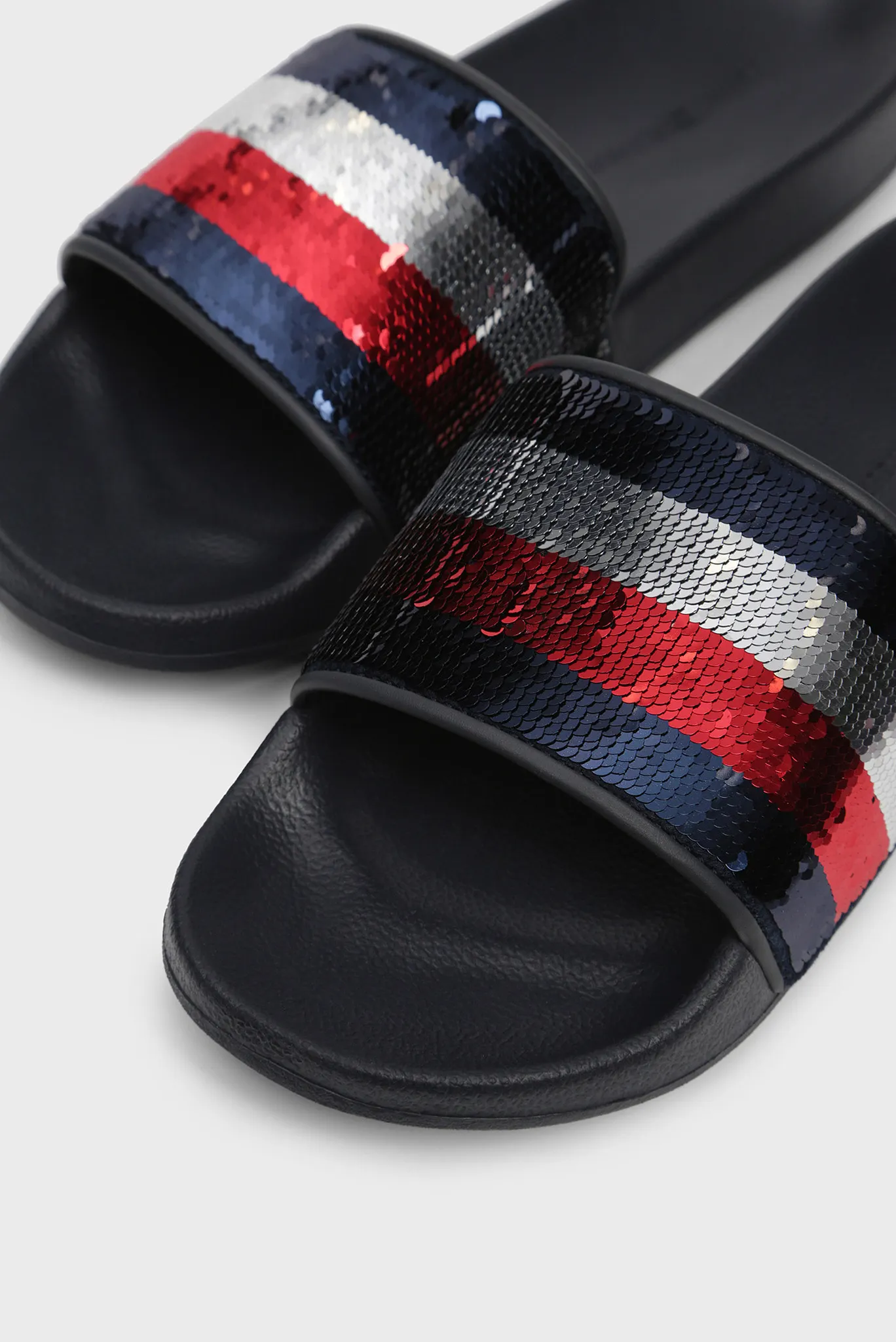 Женские темно-синие слайдеры TOMMY SEQUINS 5