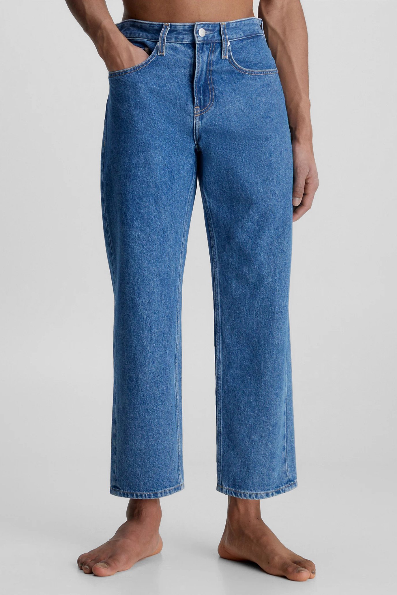 Мужские синие джинсы 90S STRAIGHT CROP 1