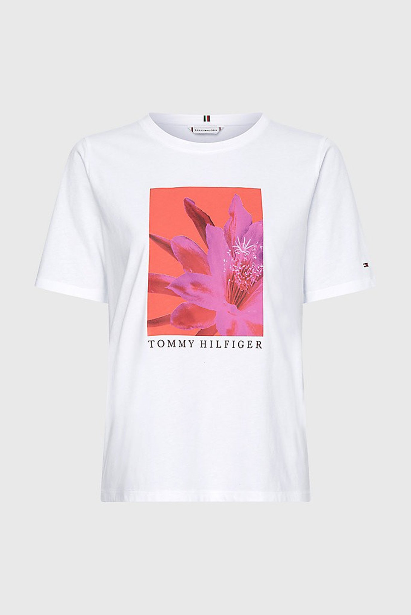 Женская белая футболка REGULAR FLORAL Tommy Hilfiger Женская белая футболка REGULAR FLORAL 5
