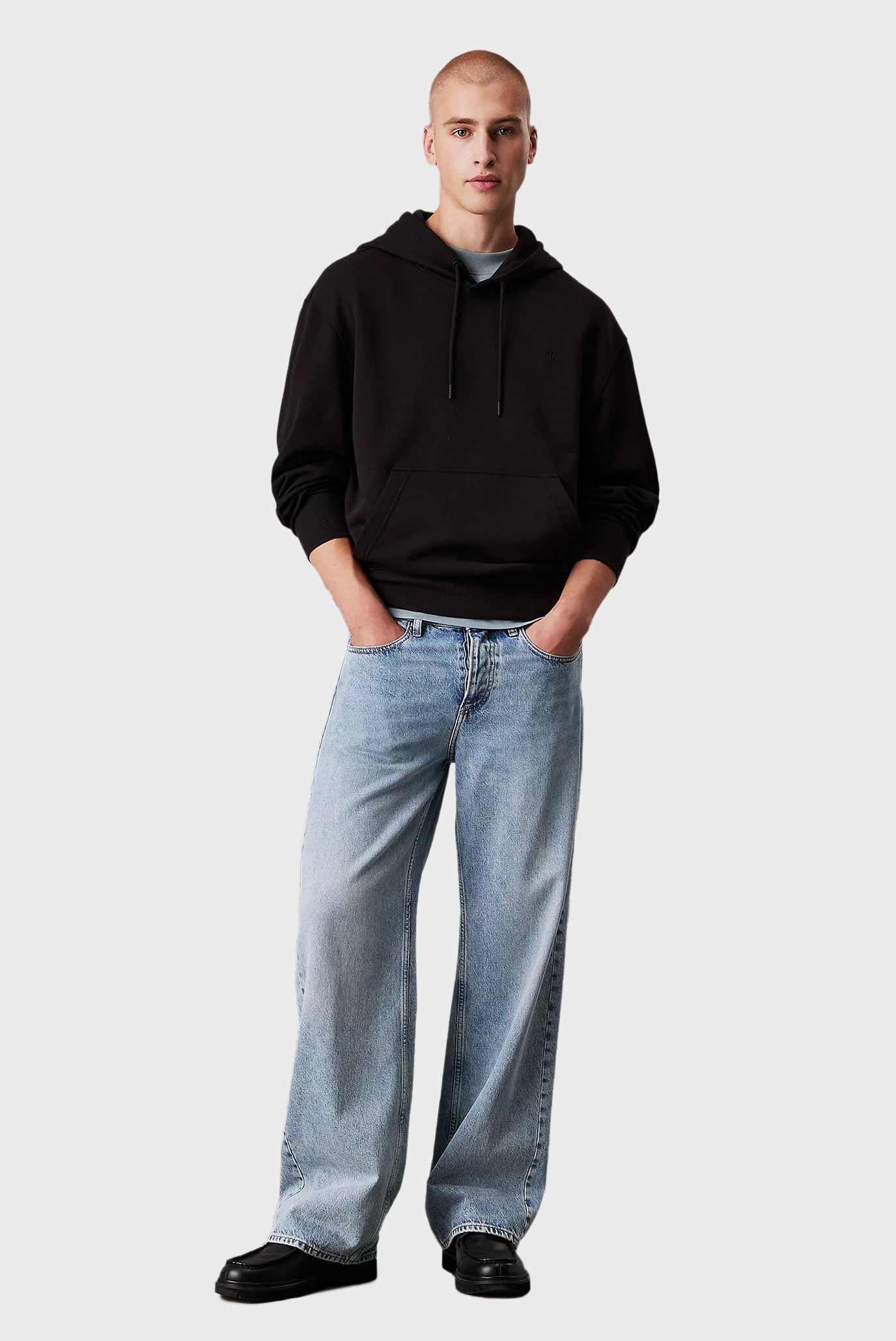 Мужское черное худи SOFT LAYERED MONOGRAM 3