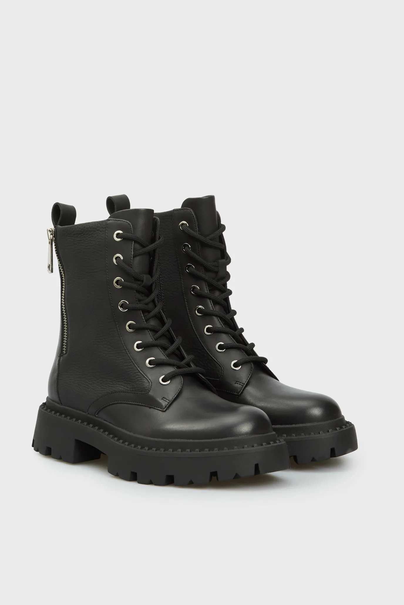 Женские черные кожаные ботинки Mindy 2