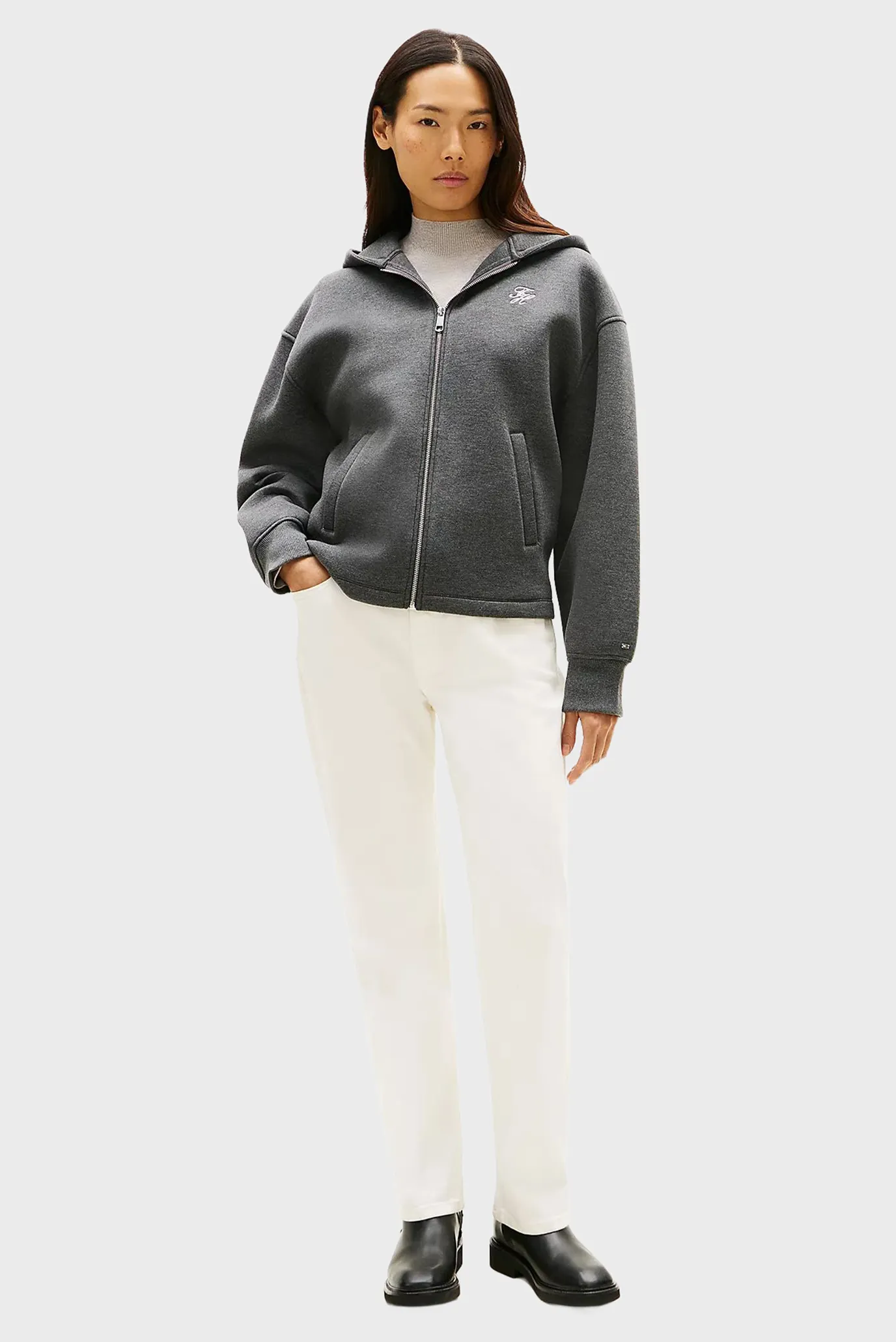 Реглан TH SCRIPT INTERLOCK ZIP HOODIE 2