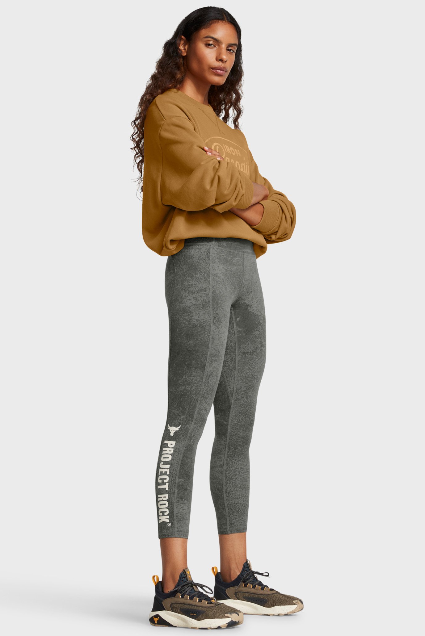 Женские серые тайтсы Pjt Rck LG Ankl Lg Pt 2