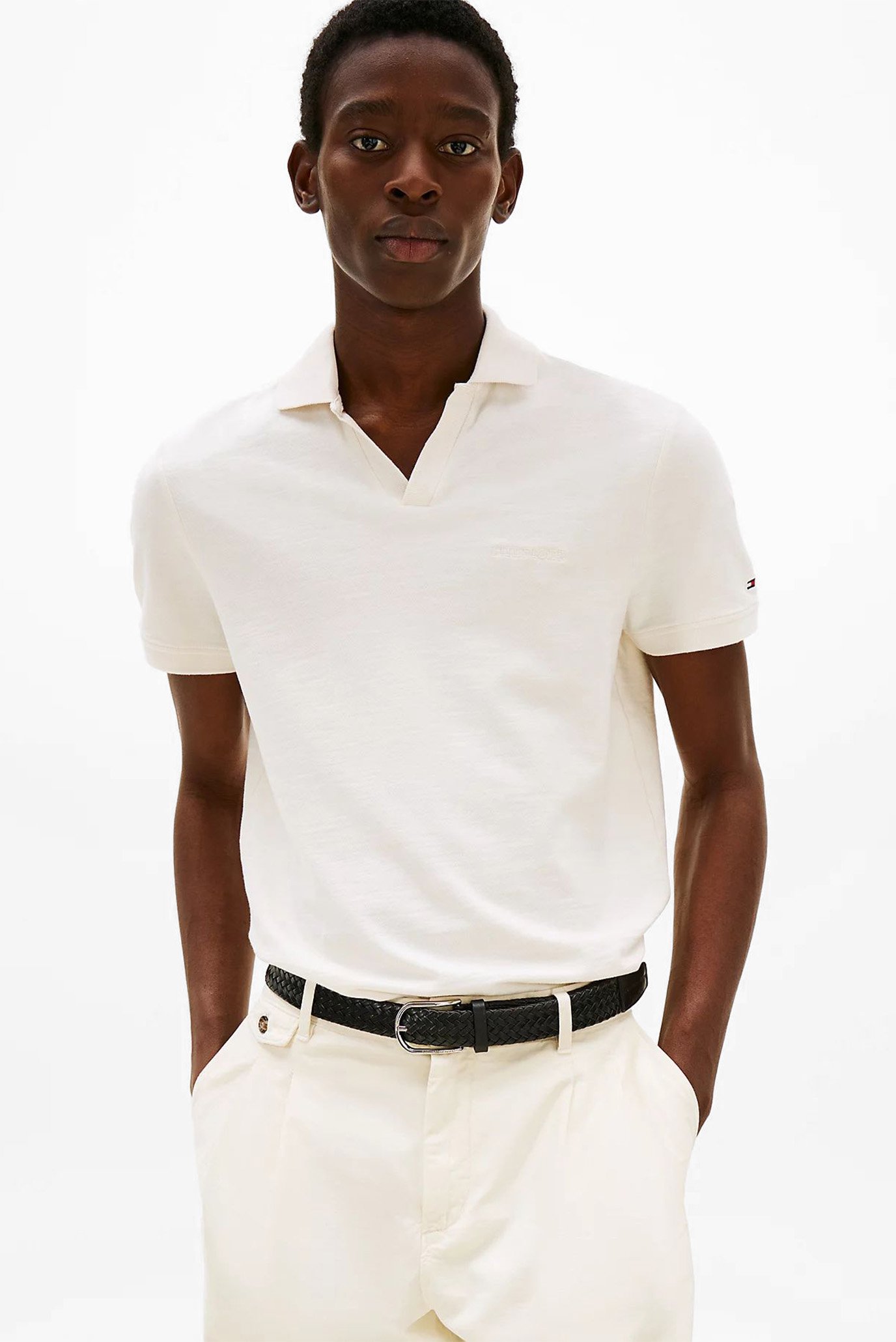 Поло COTTON LINEN TERRY REG POLO 1