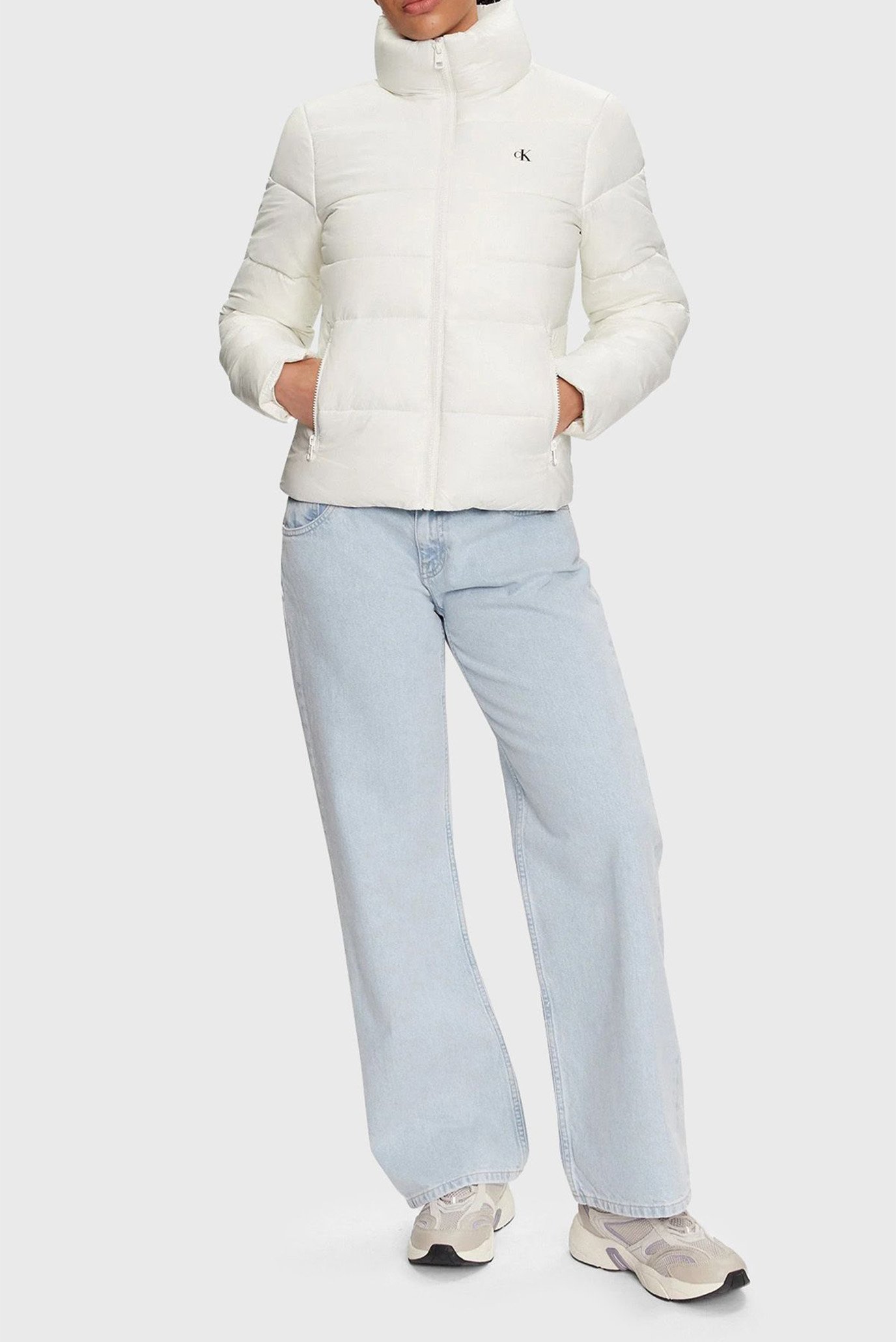 Женская белая куртка LW PADDED FITTED JACKET 4