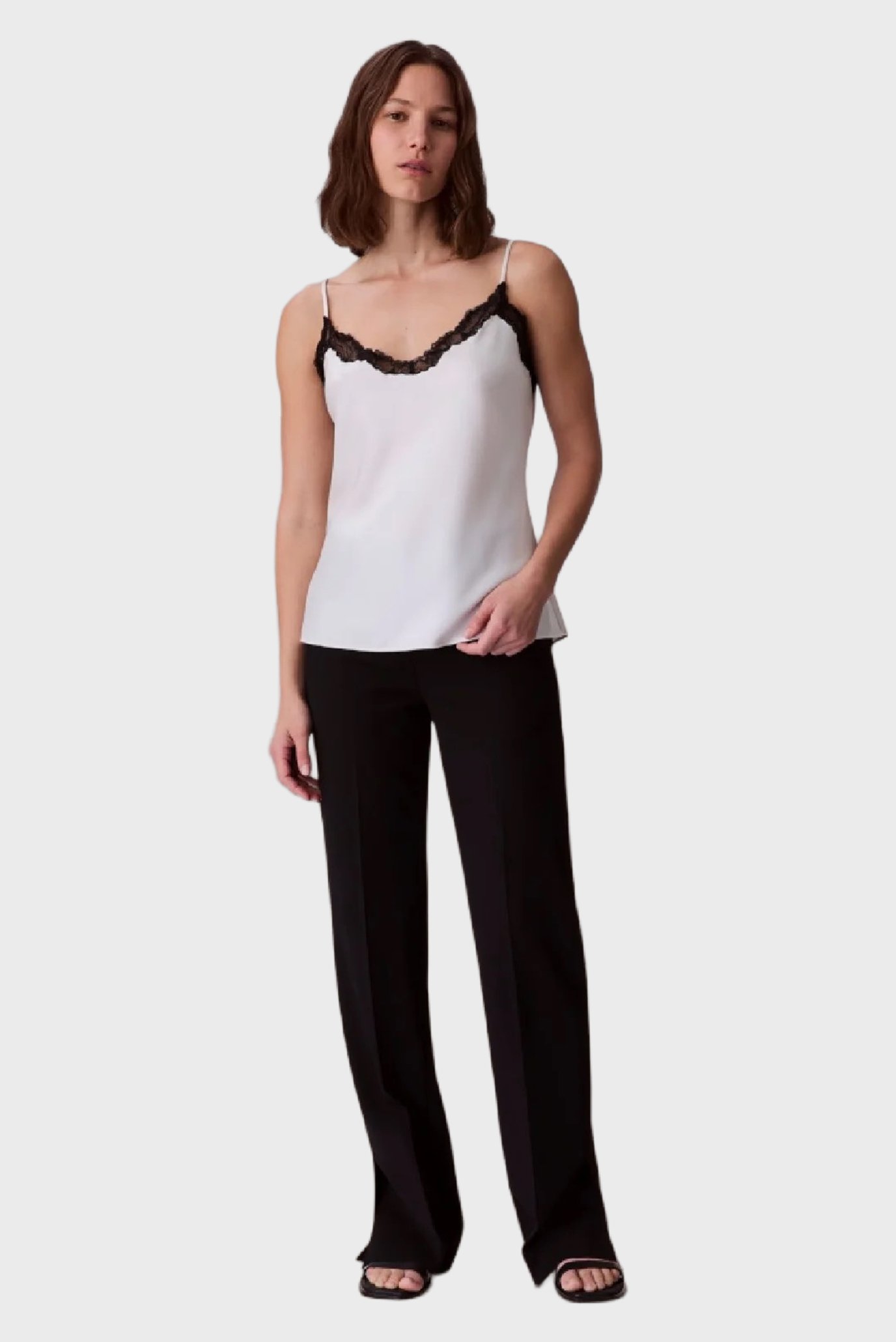 Топ Matte Satin Cami with Lace 1