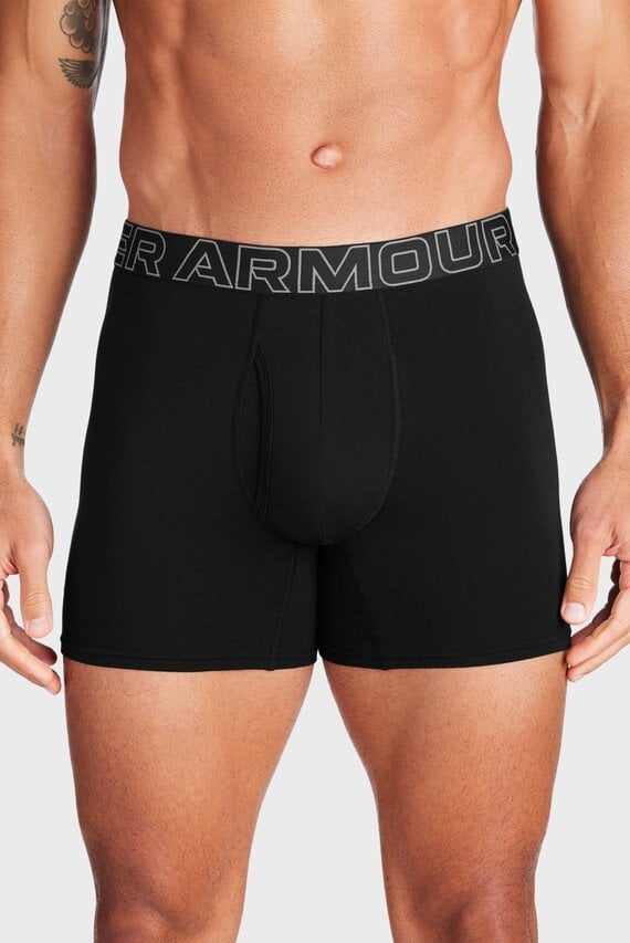 Мужские черные боксеры (3 шт) M UA Perf Cotton 6in