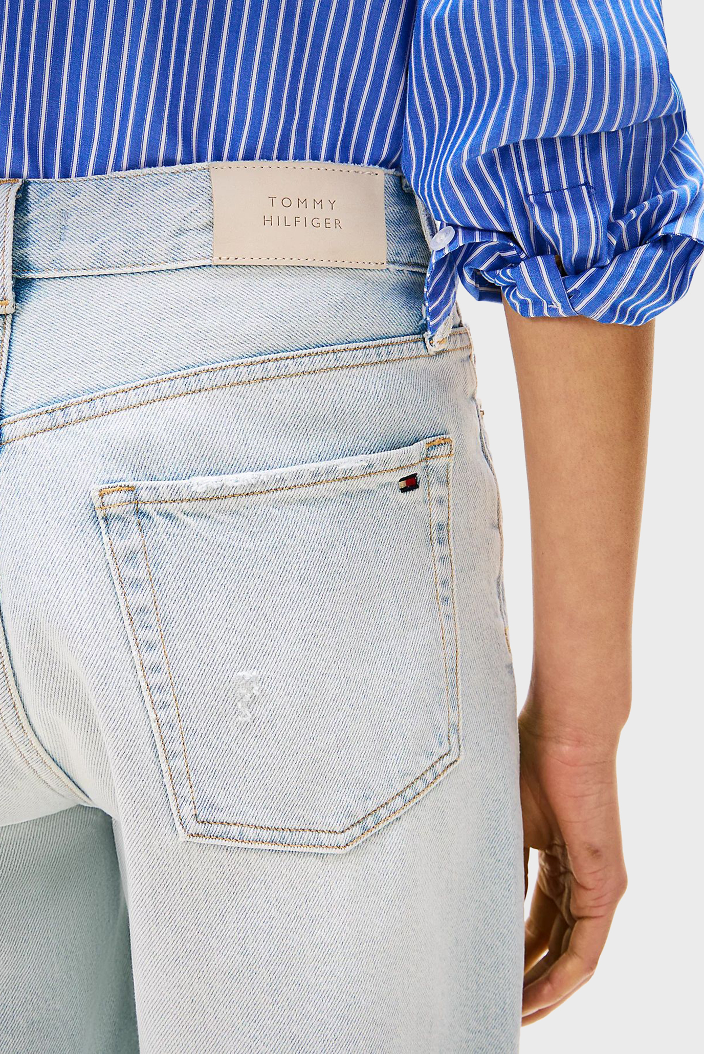 Женские голубые джинсовые шорты BERMUDA SKY 5