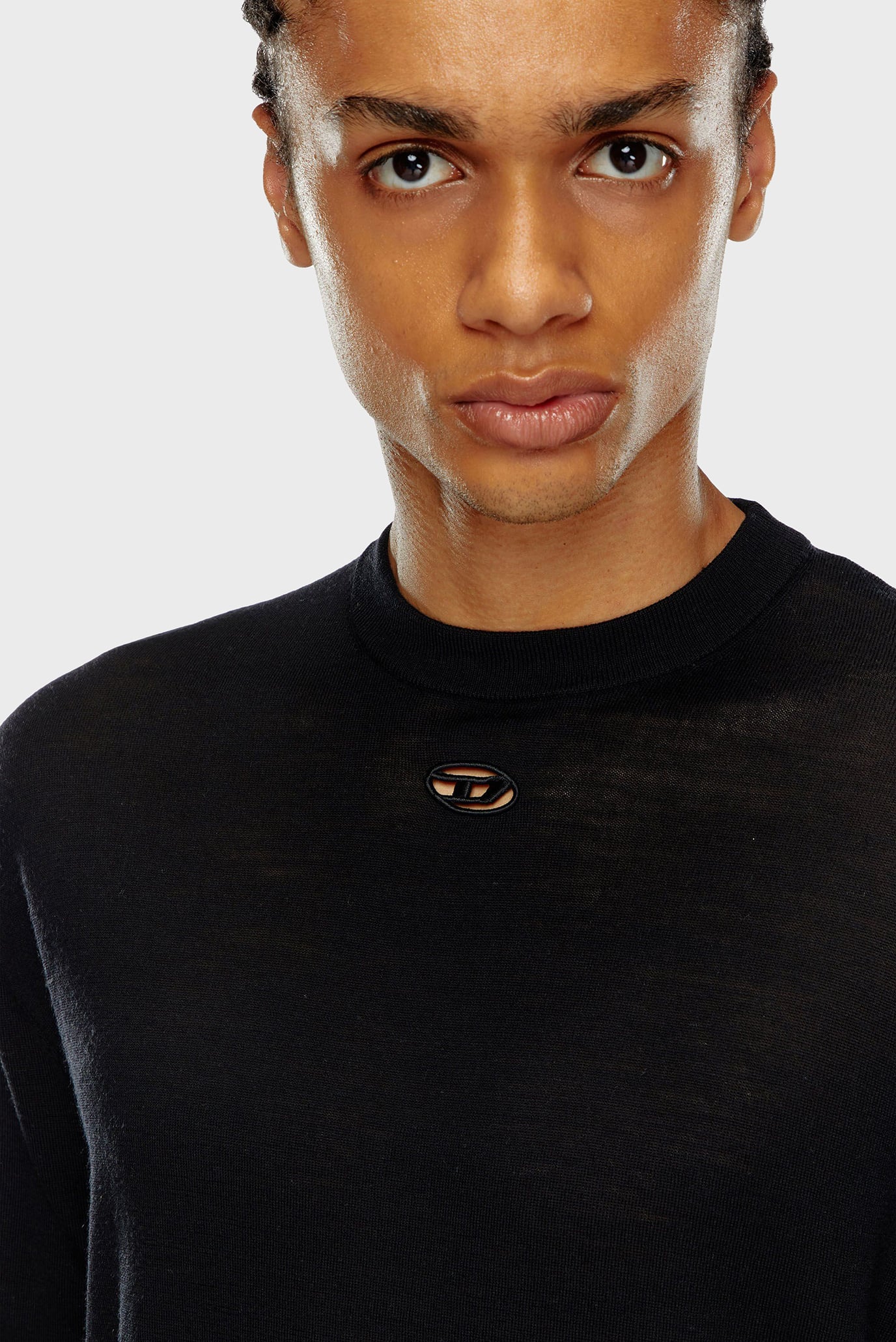 Мужской черный шерстяной джемпер K-GARTH 5