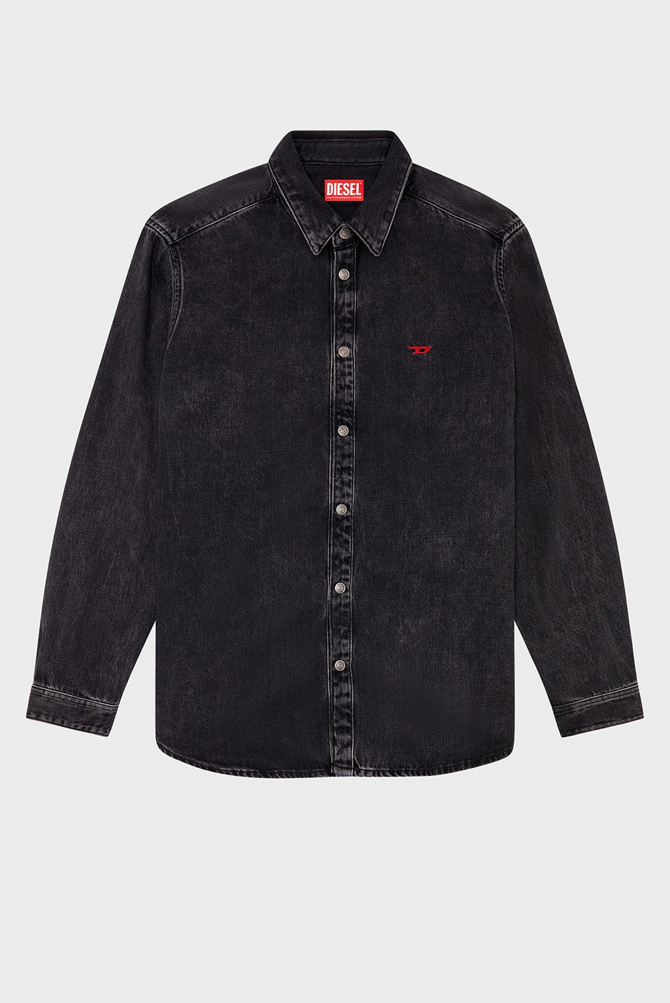 Мужская черная джинсовая рубашка D-SIMPLY 4