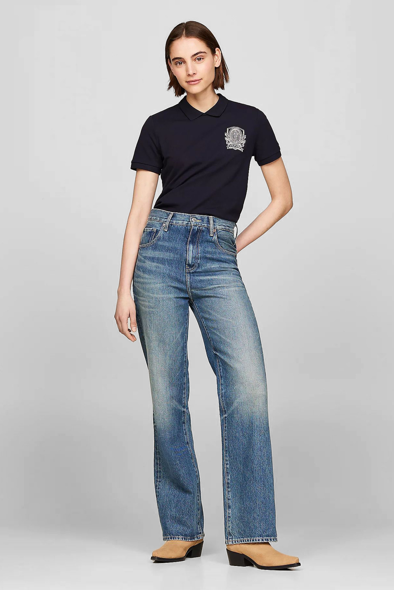 Поло REG CREST C-NK POLO SS 2