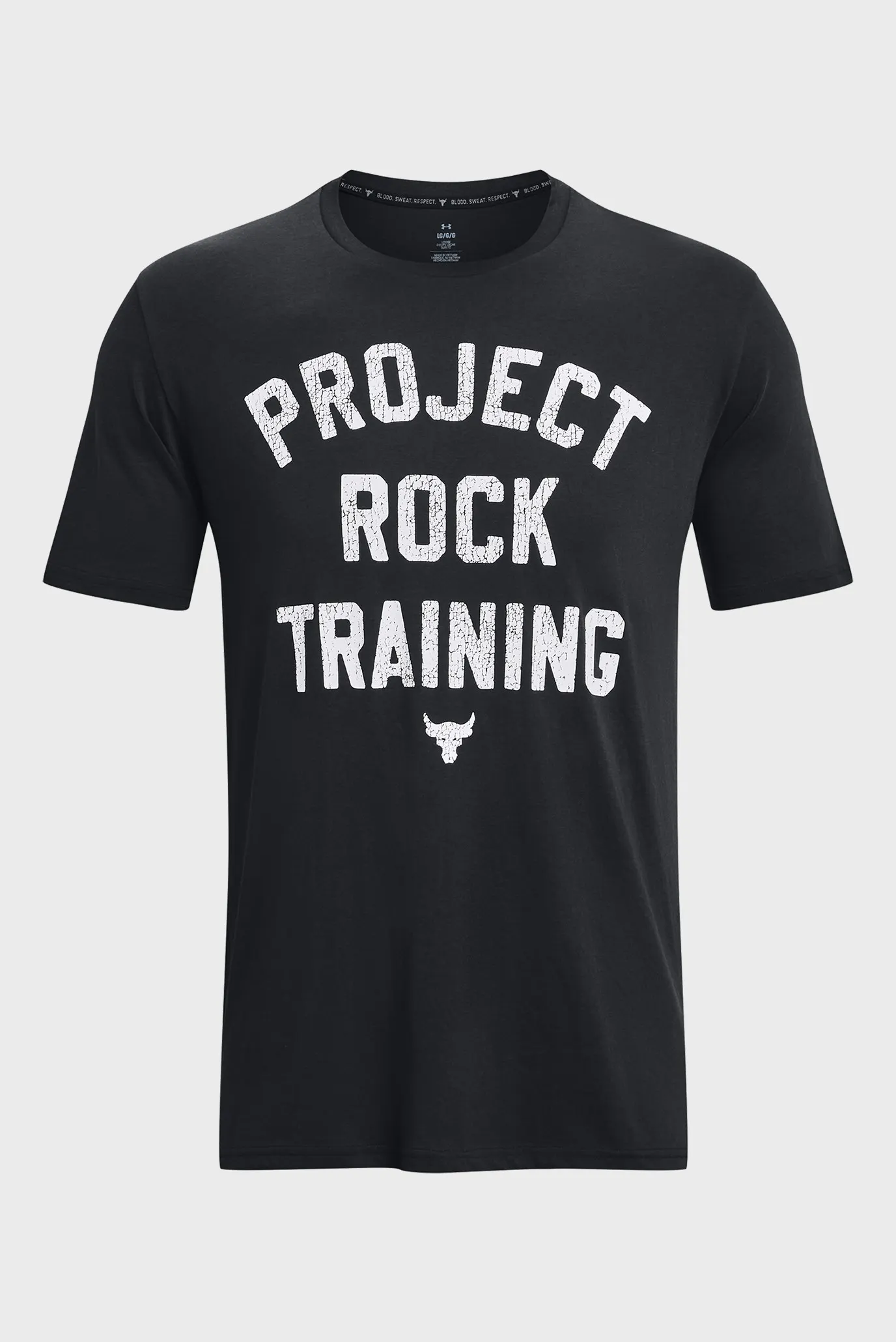 Мужская черная футболка UA PJT ROCK TRAINING SS 11