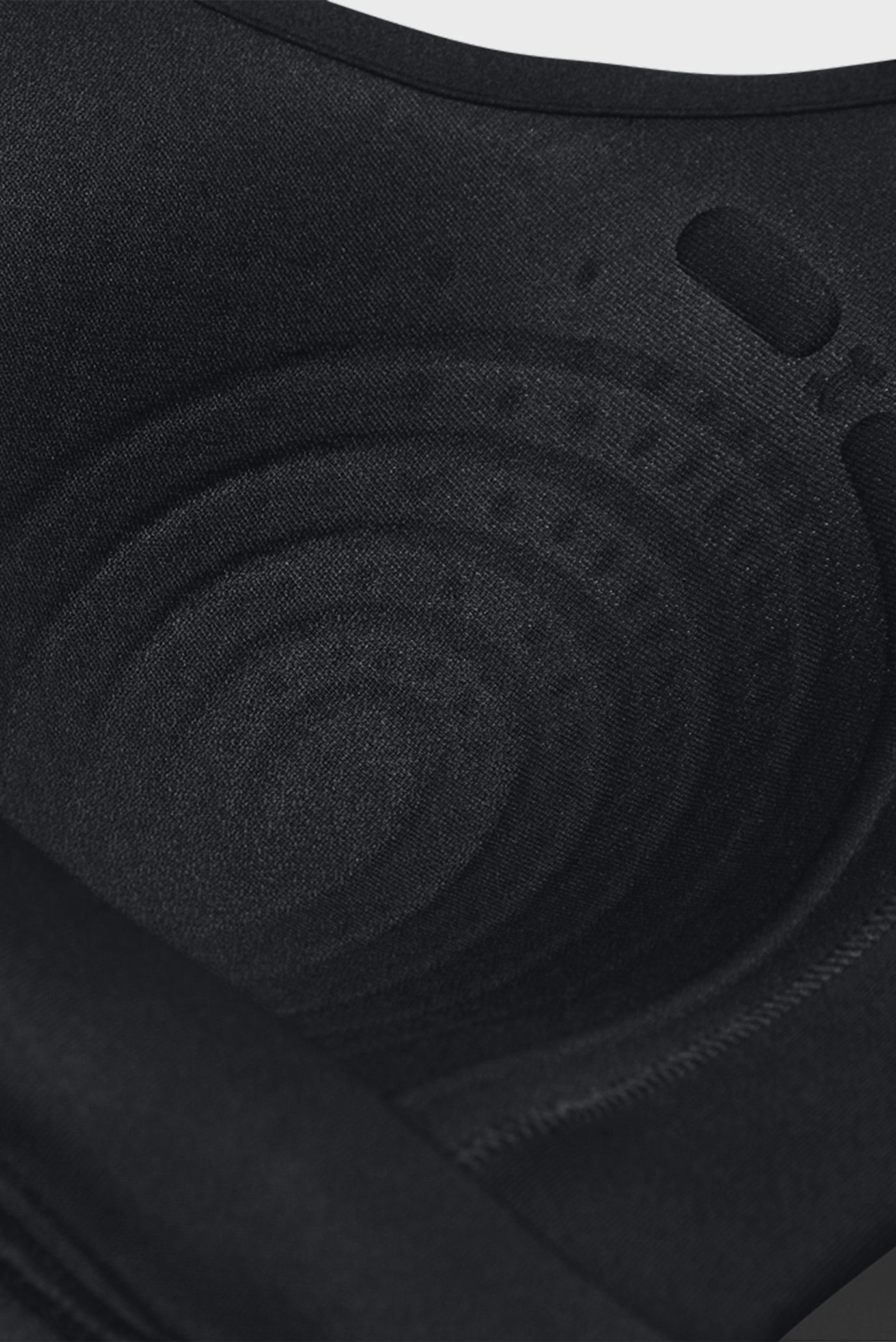 Женский черный спортивный топ UA Infinity High Bra Zip 21