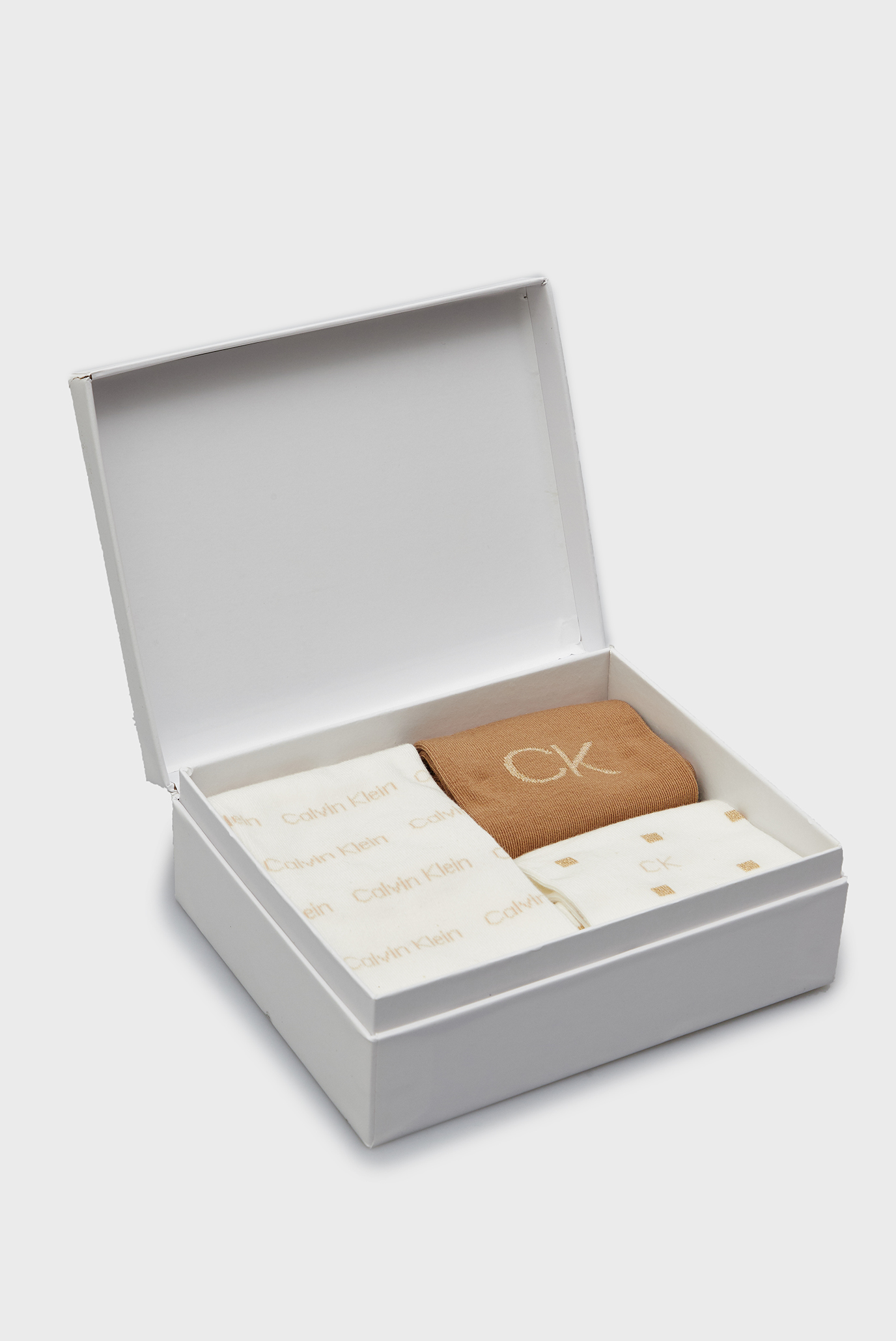 Набор носков CK WOMEN SOCK 3P LUREX LOGO GIFTBOX 3