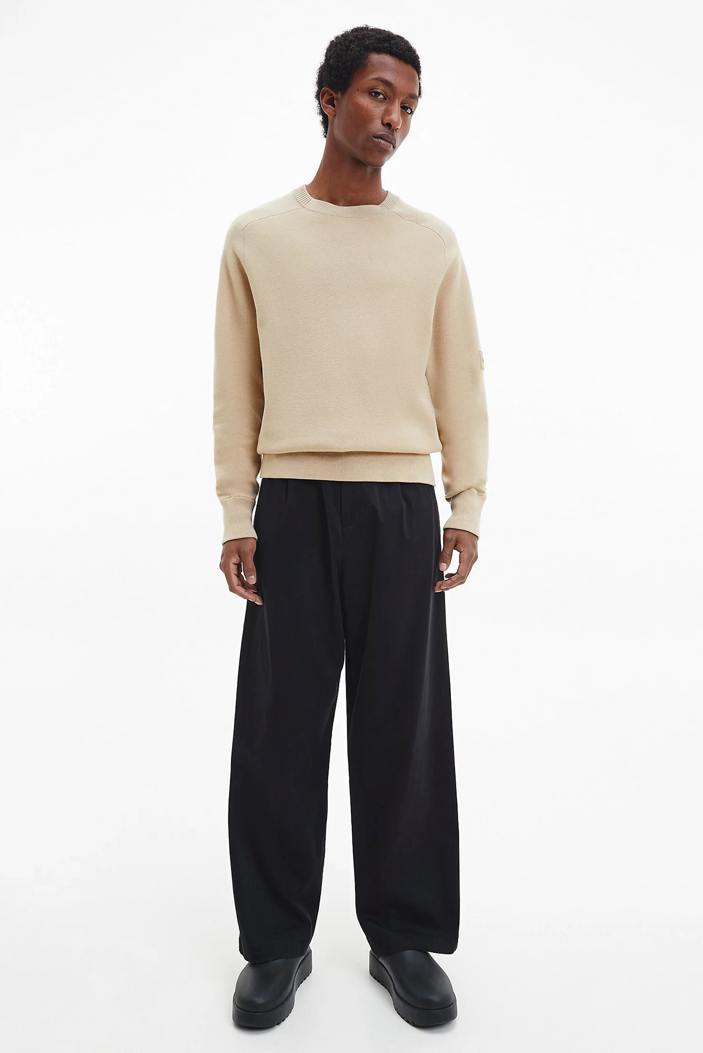 Мужской бежевый джемпер MILANO STITCH COMFORT 3