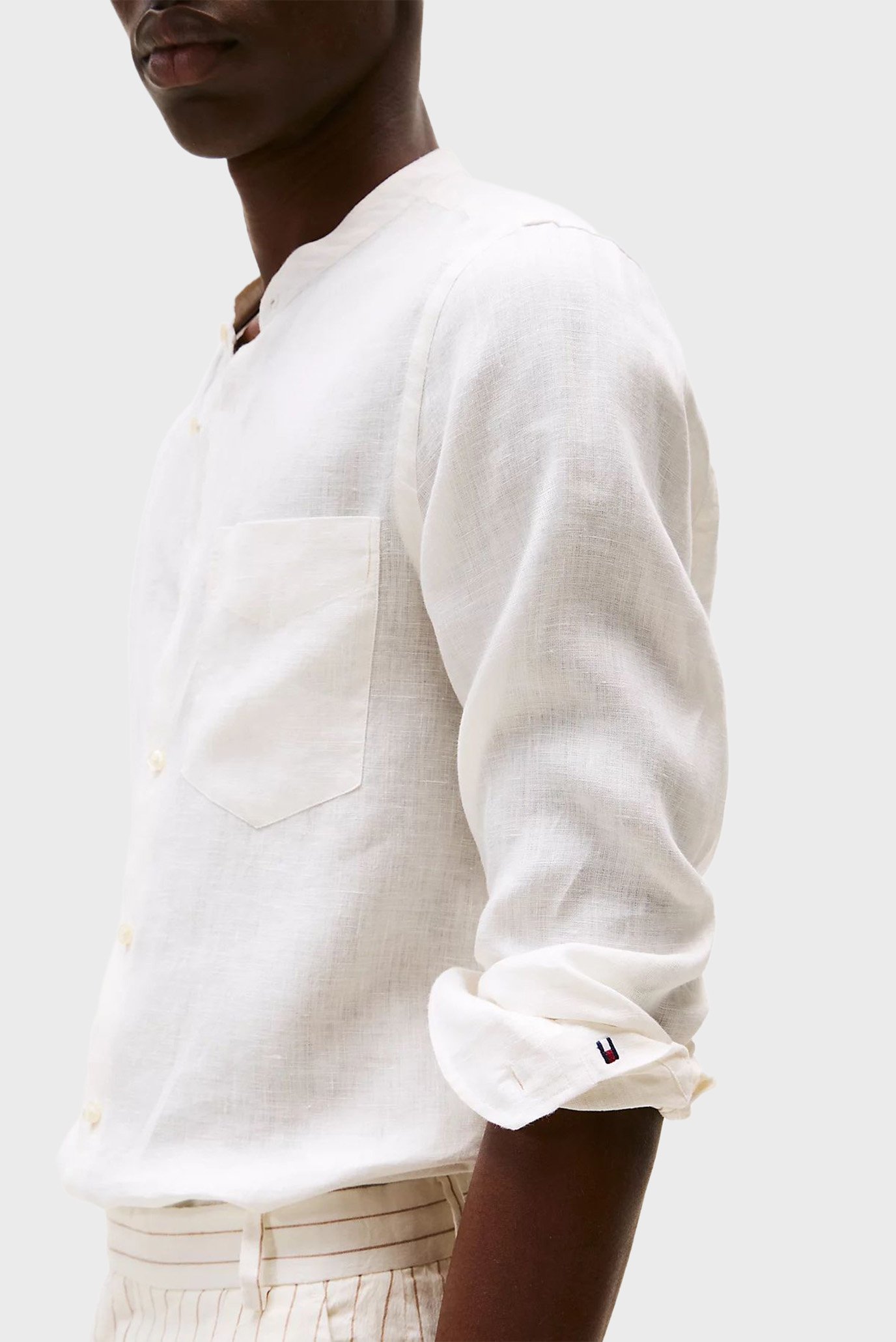 Рубашка DC BAND COLLAR LINEN SHIRT 4