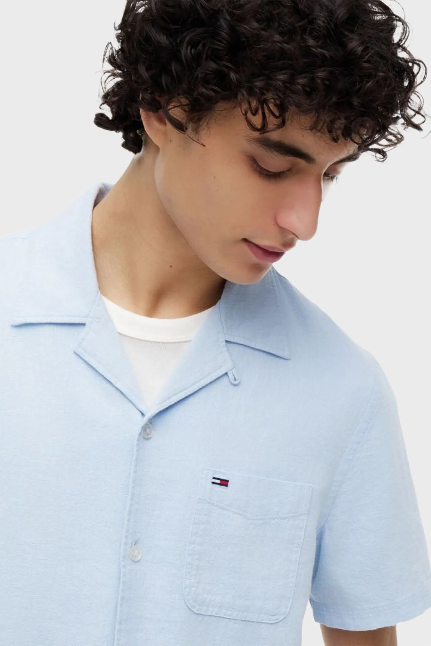 Рубашка с коротким рукавом TJM REG LINEN BLEND CAMP SS EXT 3