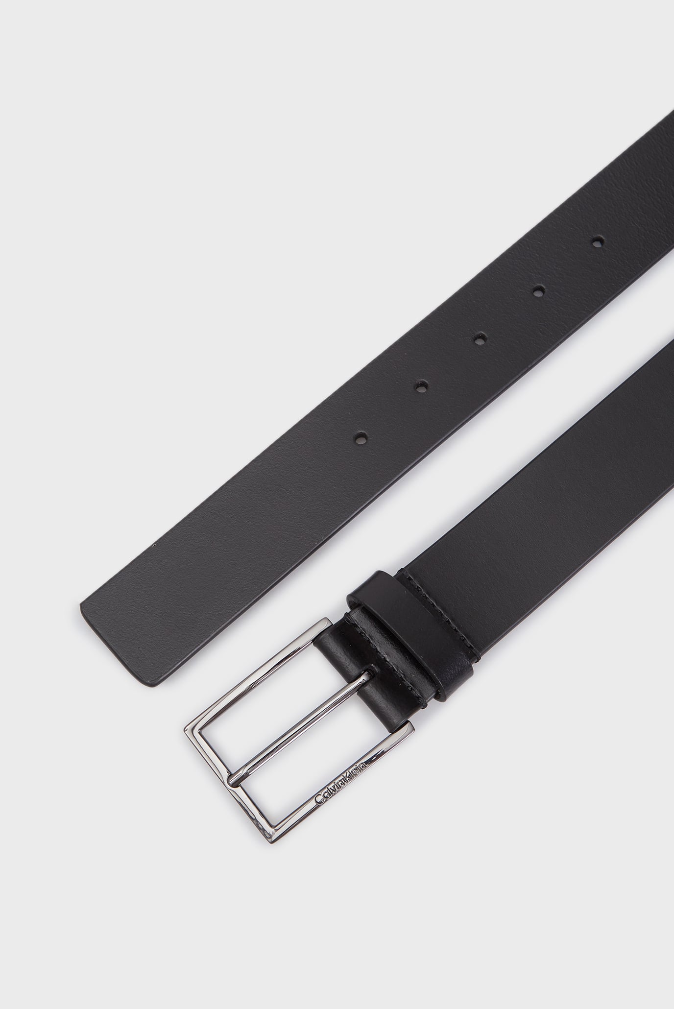 Мужской черный кожаный ремень 2