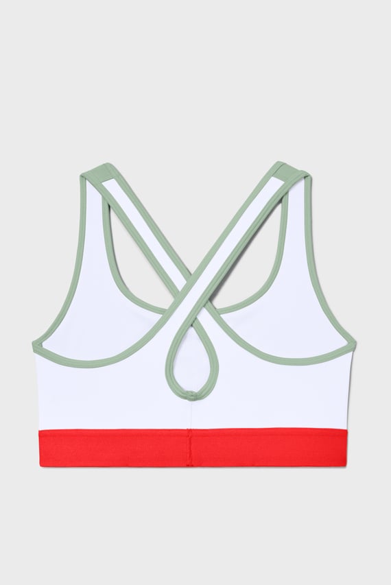 Женский бирюзовый спортивный топ Armour Mid Crossback Bra